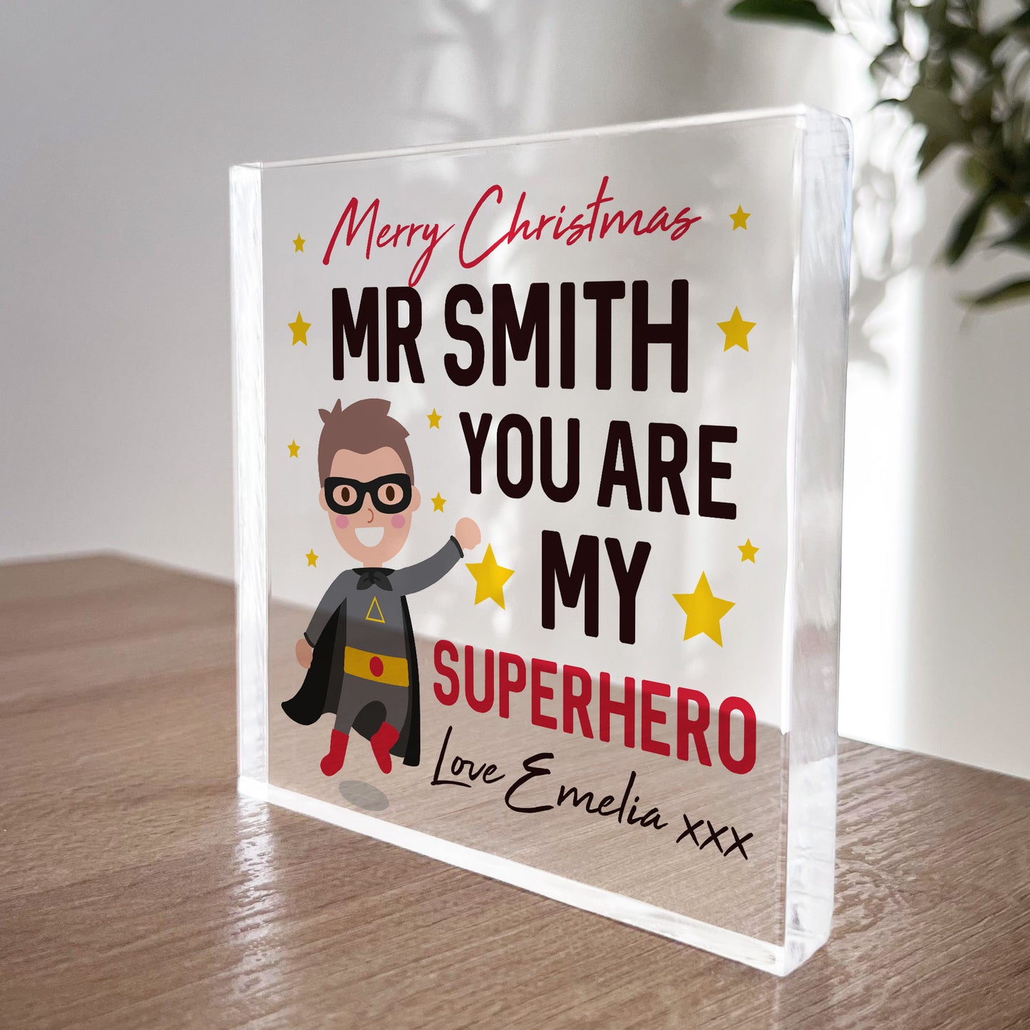 PERSONALISED Teacher Gifts For Men Superhero Gifts Teacher Gifts