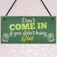 Funny Bar Sign Novelty Hanging Sign Gin Gifts Pub Man Cave