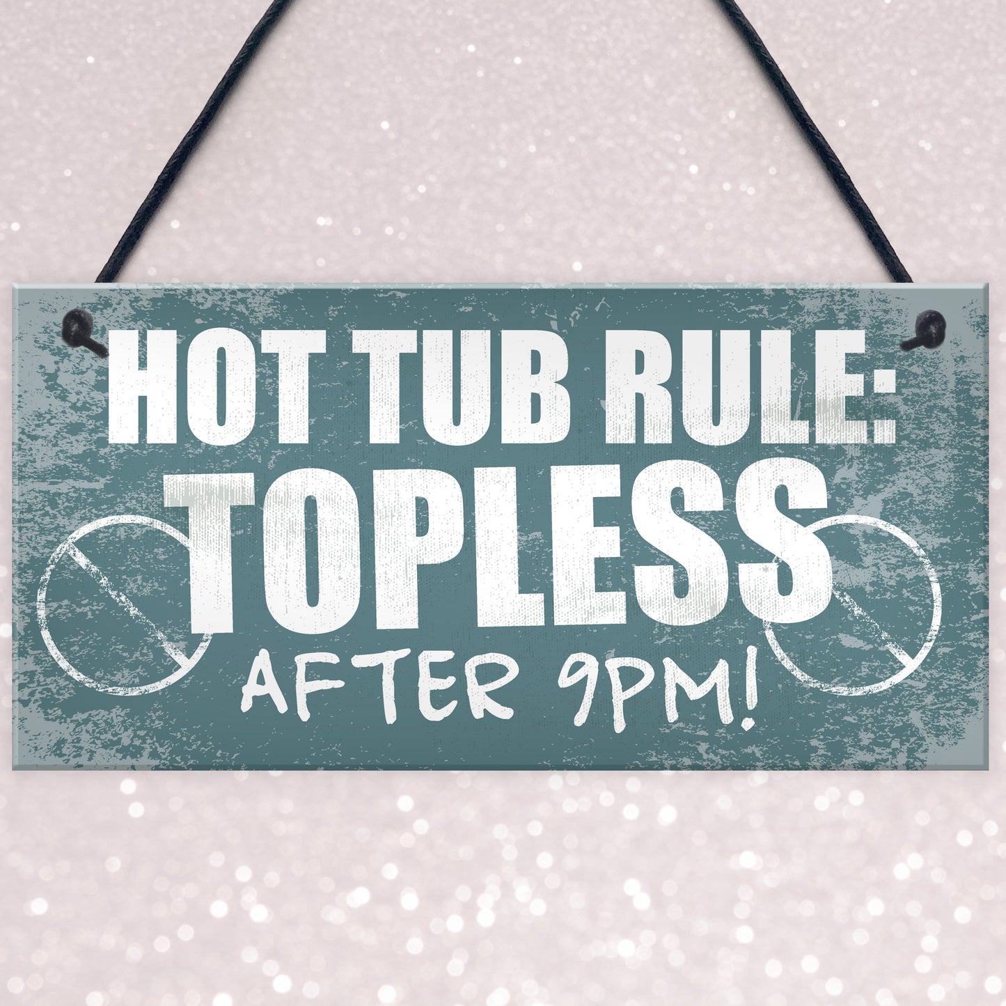 Hot Tub Rules Hanging Garden Shed Plaque Jacuzzi Pool Gift Sign