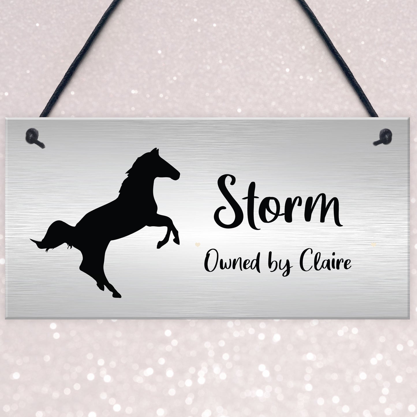 Hanging Stable Sign PERSONALISED Horse Name Horse Owner Gift