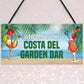 Garden Bar Sign Funny Garden Sign For Outdoor Lockdown Sign