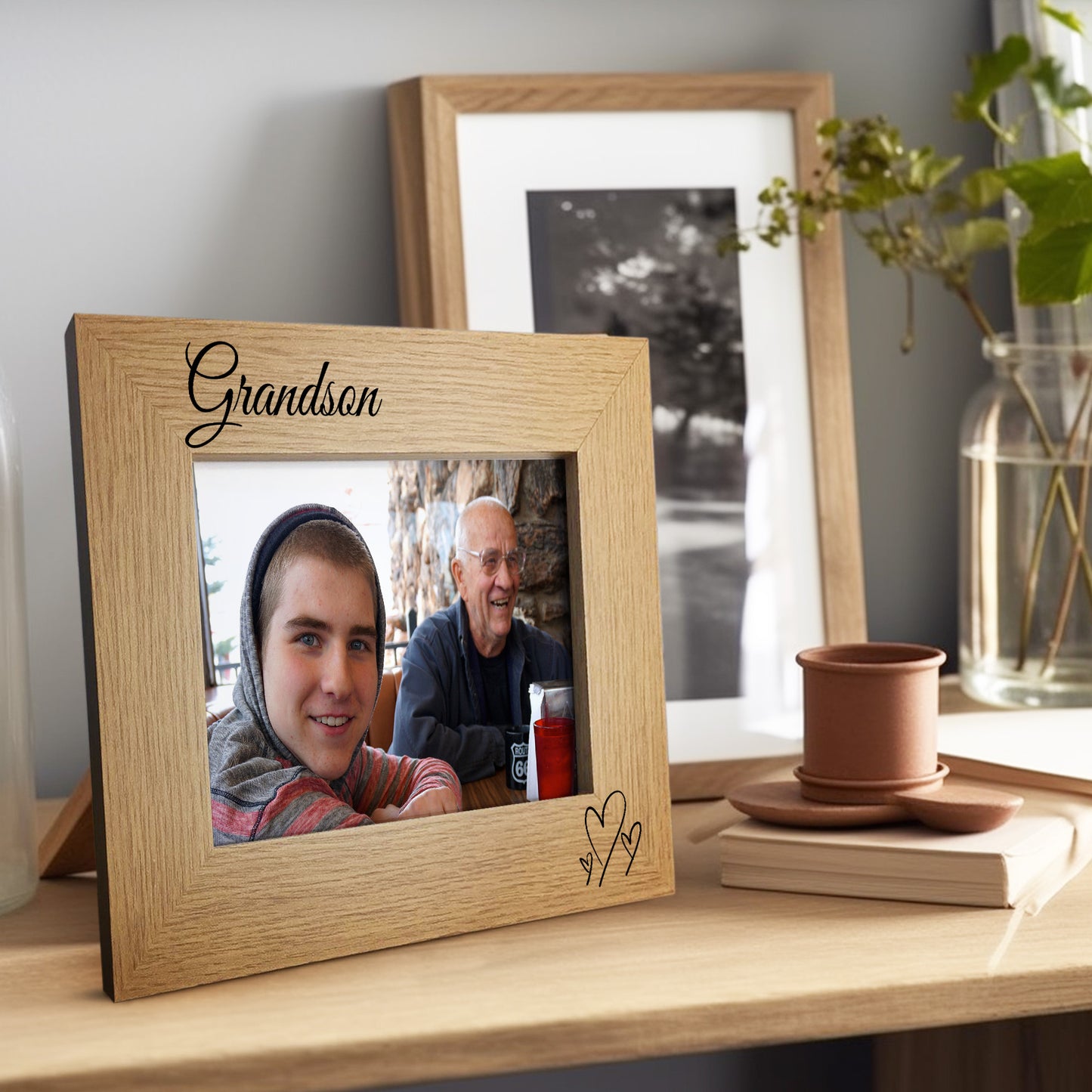 Grandson Photo Frame Nan Grandad Nanny Grandpa Gift For Birthday