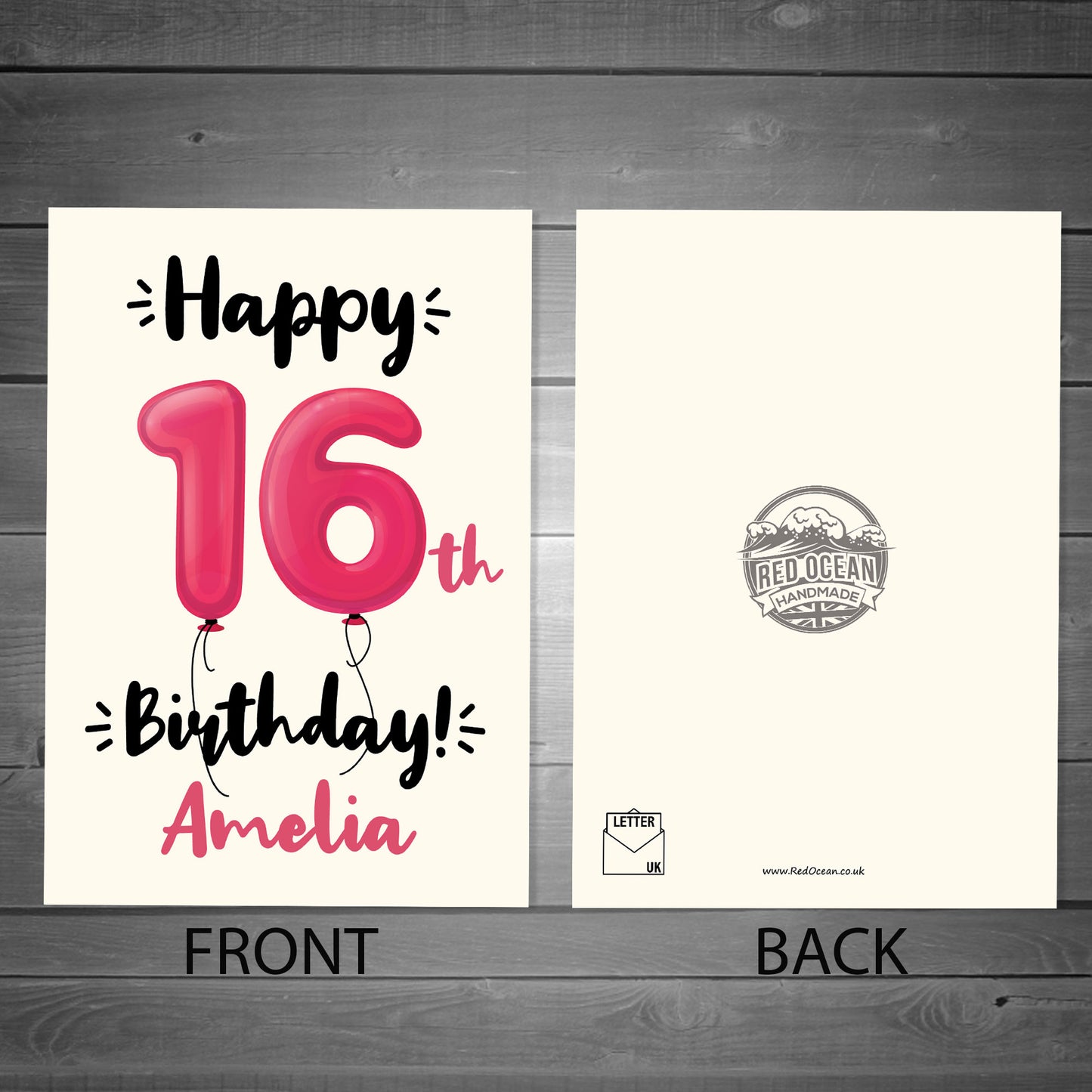 Happy 16th Birthday Card Personalised Card For Sister Daughter