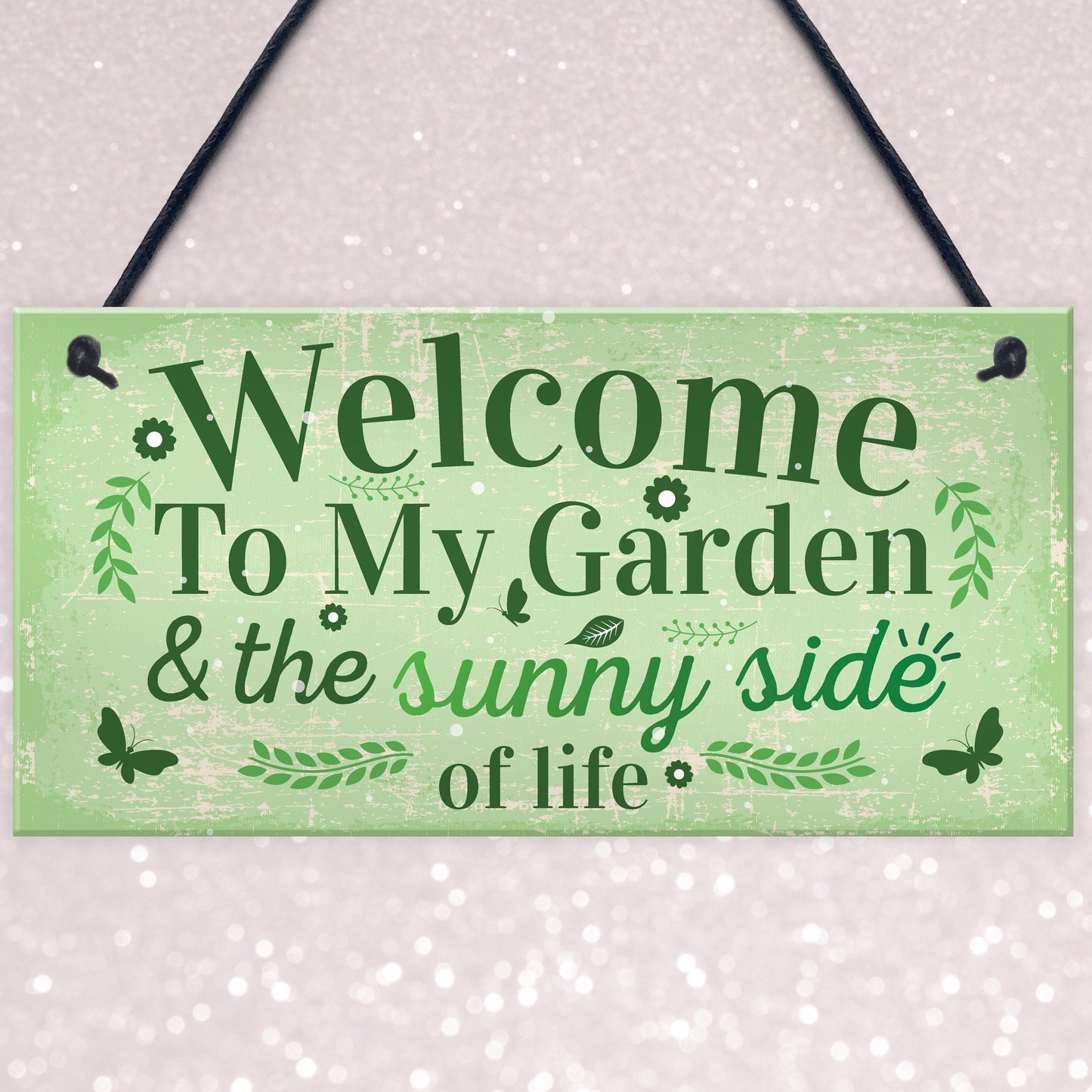 Welcome To My Garden Plaque Outdoor Shed Sign Friendship Gift