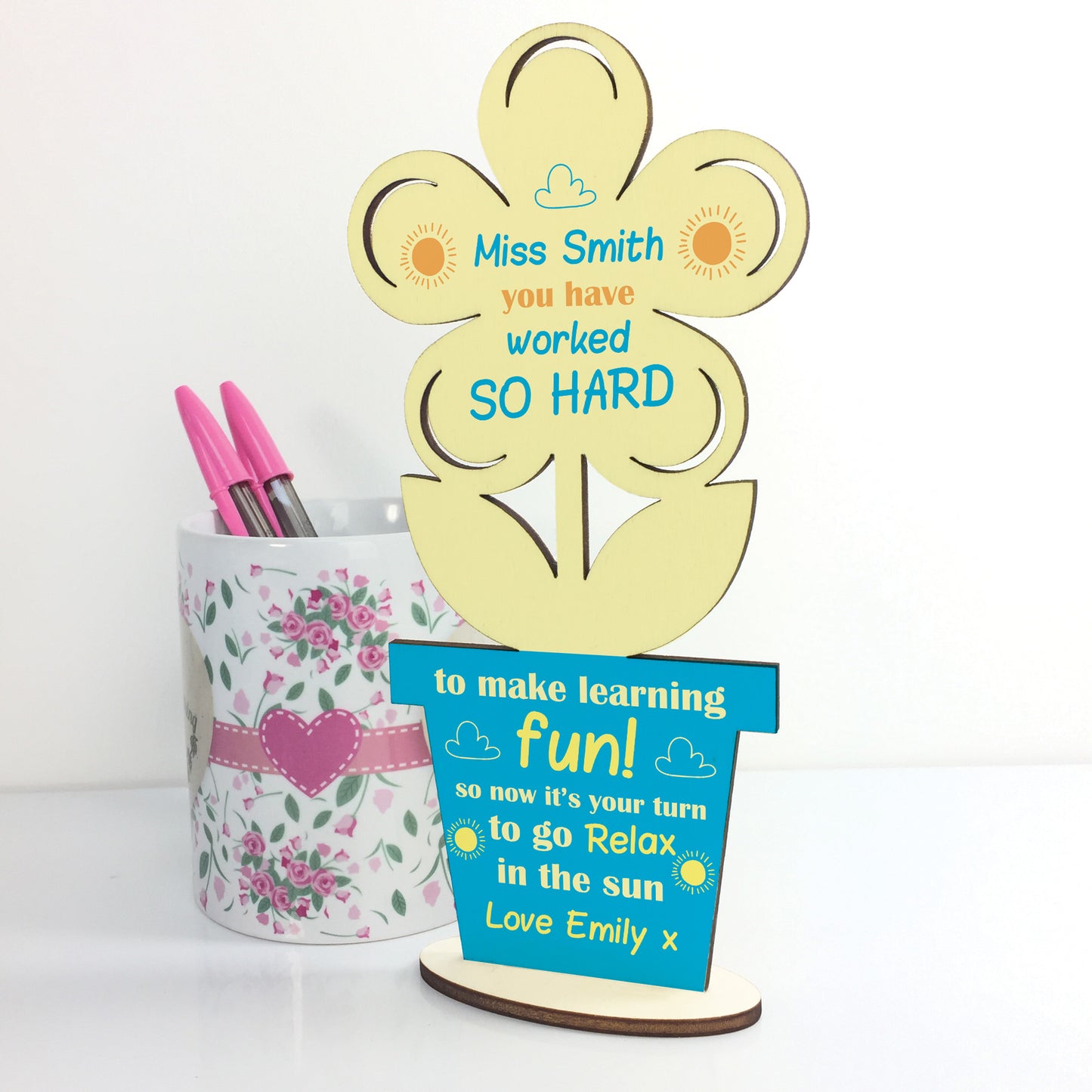 Novelty Leaving School Nursery Gift For Teacher Personalised