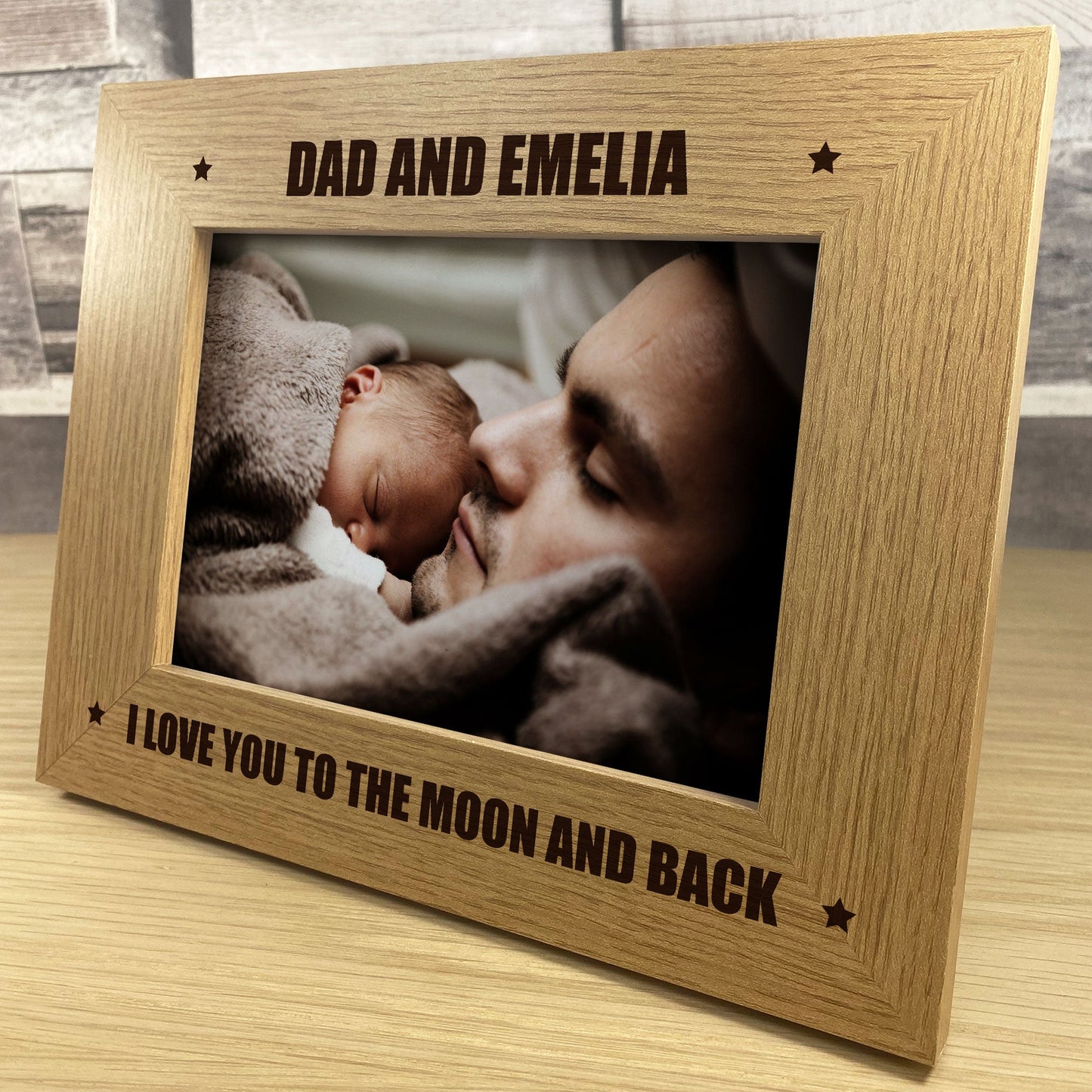 Personalised Photo Frame Unique Fathers Day Gift, Birthday Gift