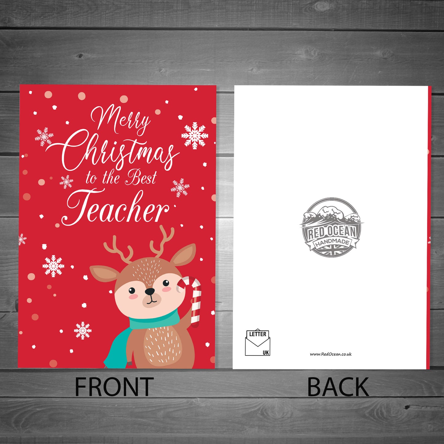 Christmas Card for Best Teachers Thank You Cards For School