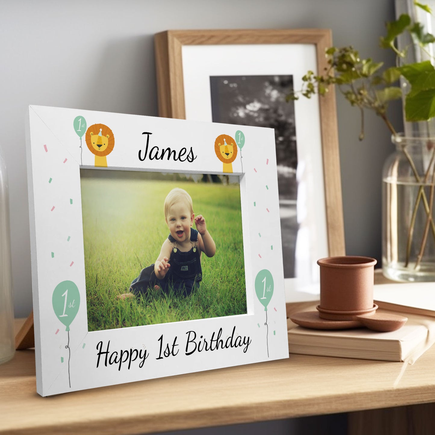 Personalised 1st Birthday Gift Photo Frame My First Birthday Son