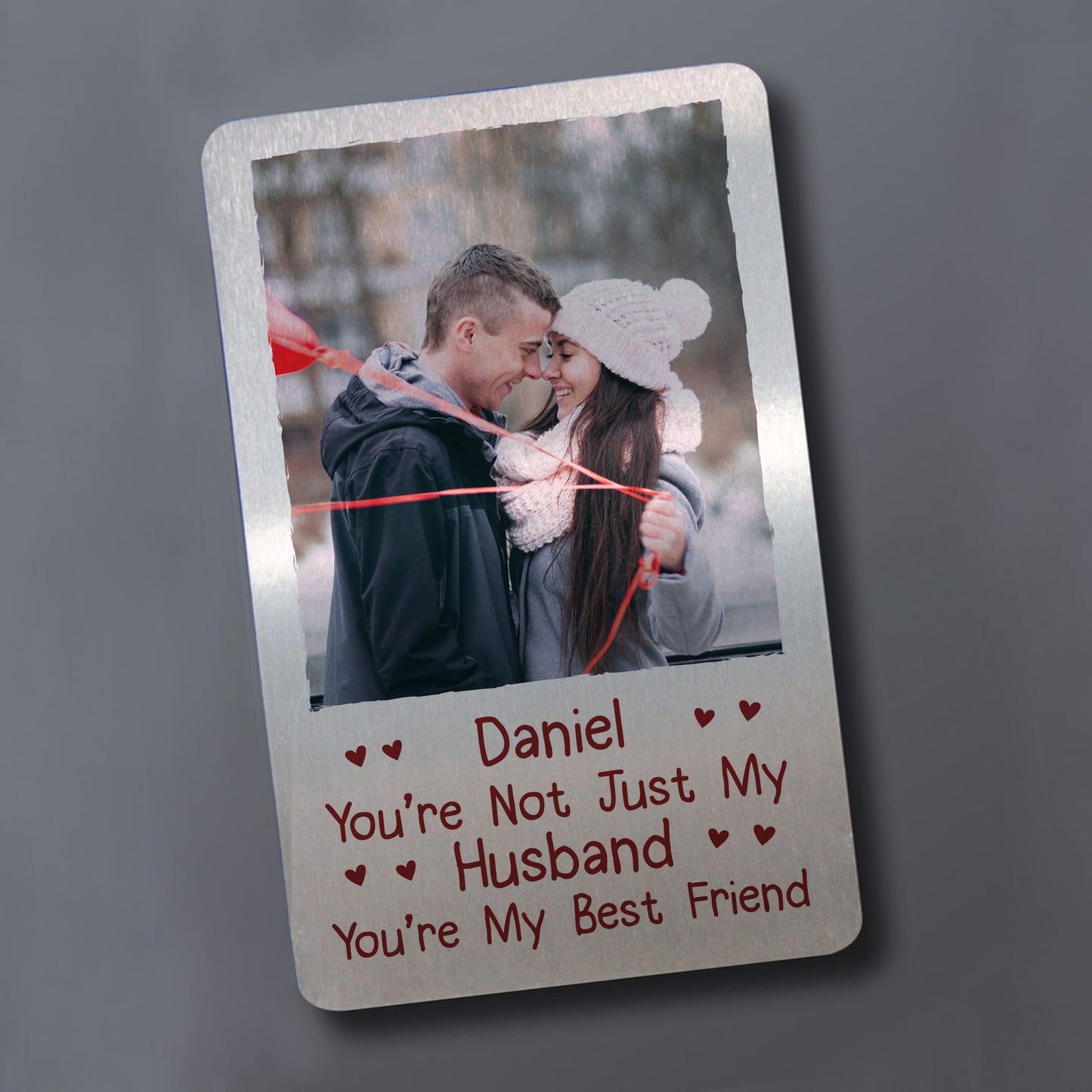 Novelty Gift For Husband Personalised Photo Wallet Insert