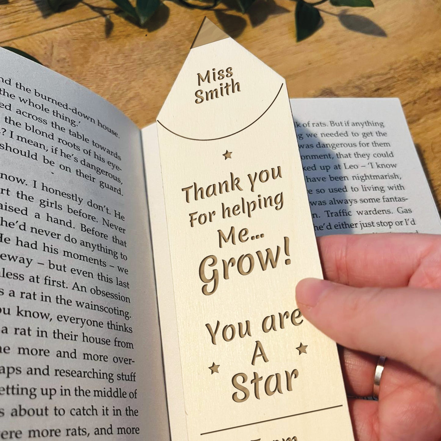 Teacher Gifts Personalised Bookmark Nursery Teacher Assistant