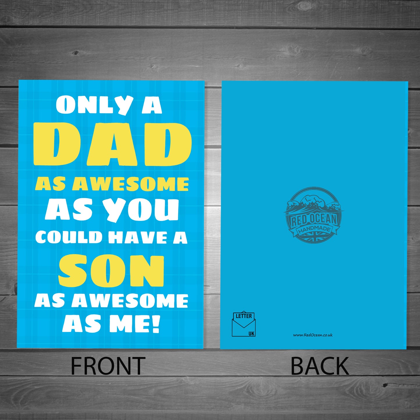Novelty Fathers Day Card From Son Funny Cheeky Fathers Day
