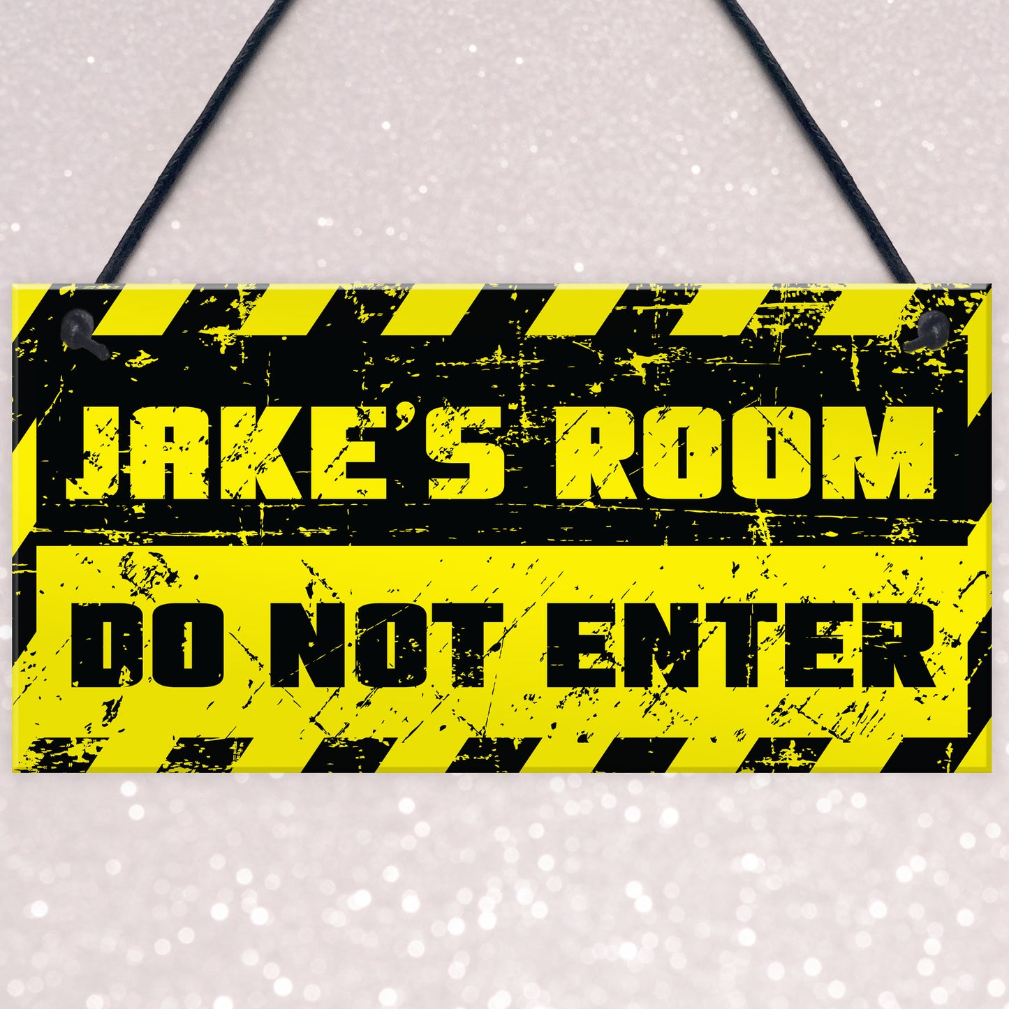 Personalised Boys Bedroom Sign DO NOT ENTER Funny Gift