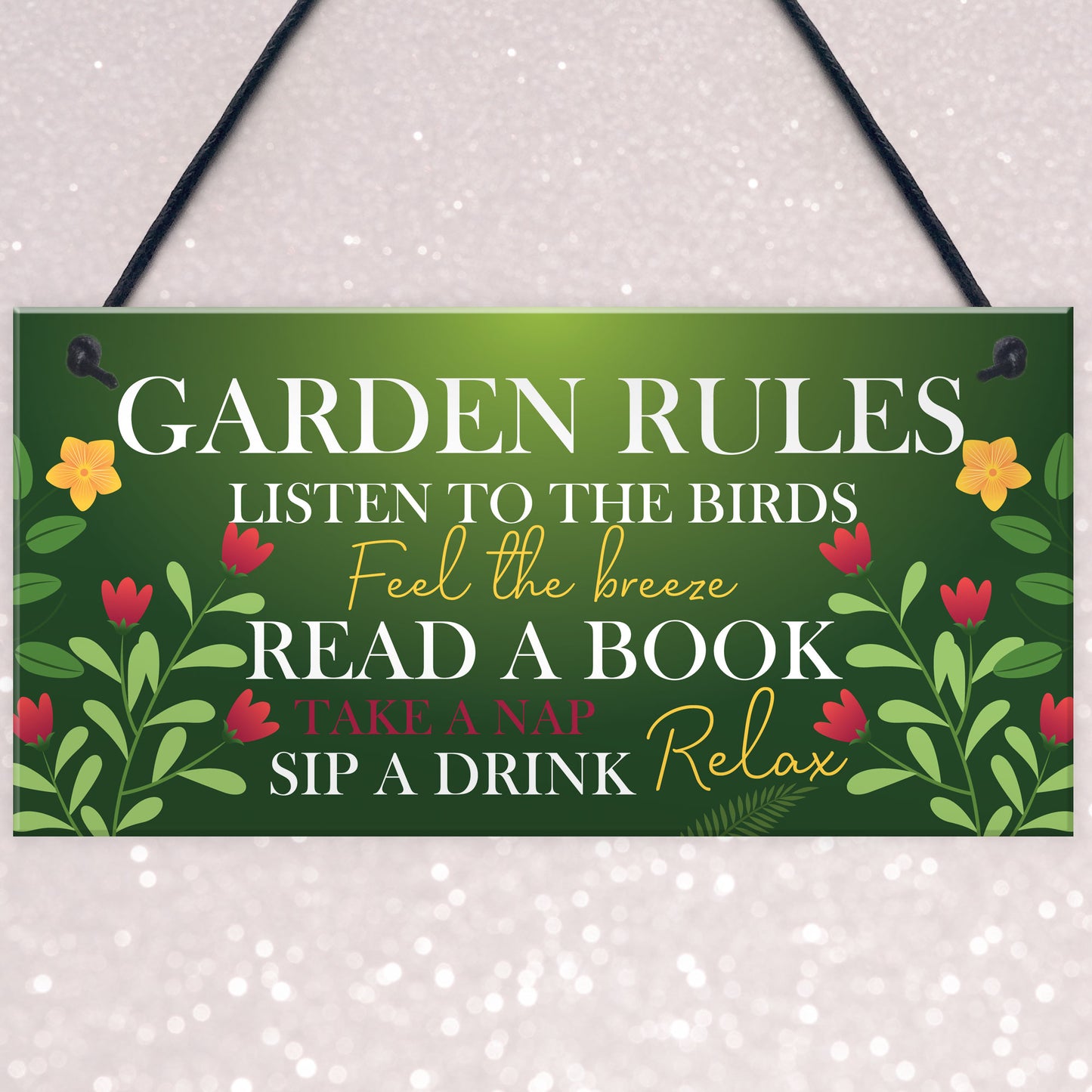 Garden Sign Summer House Decking Plaque Shed Sign Garden Rules