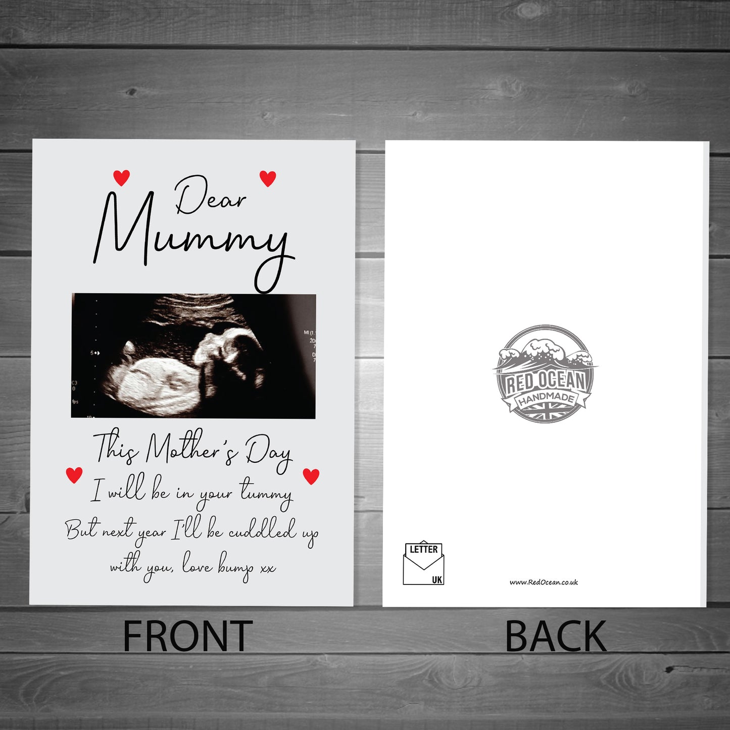 1st Mothers Day Card From Bump Personalised Photo Mummy To Be