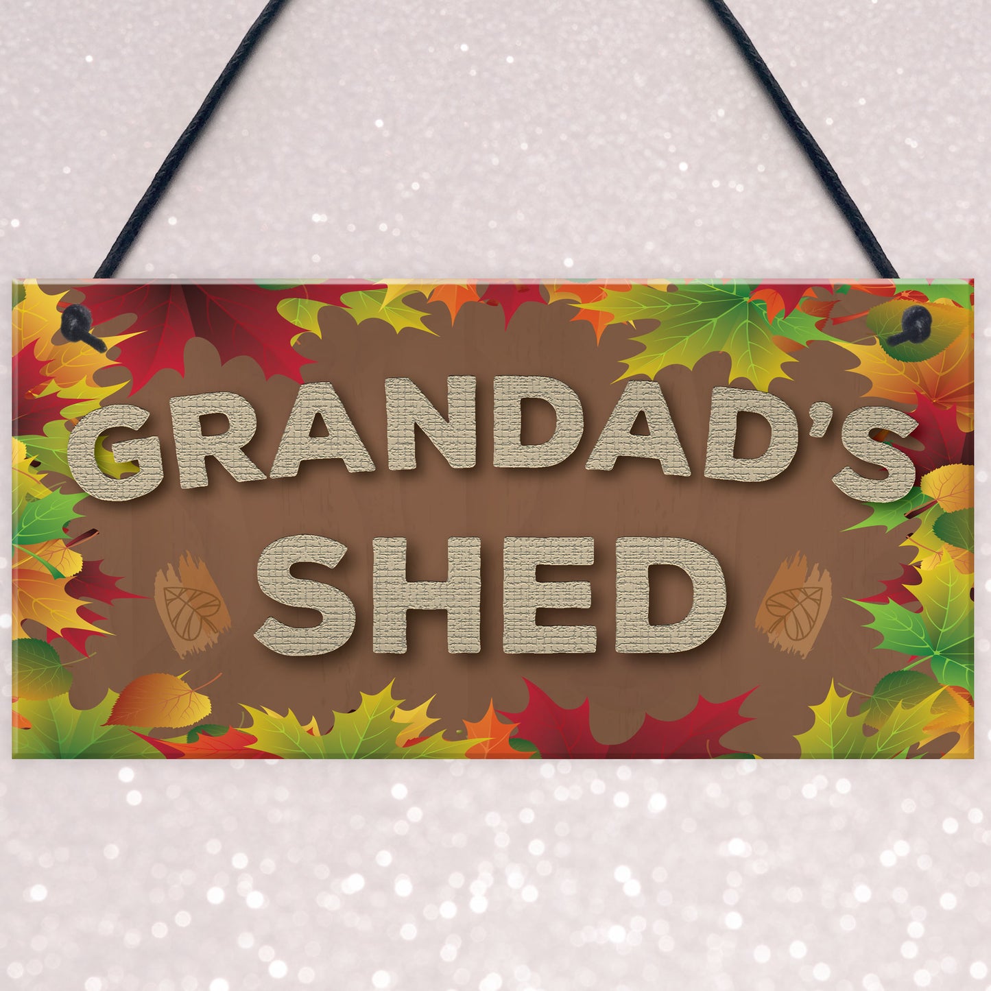 Grandad's Shed Man Cave Workshop Garden Tool Shed Hanging Plaque