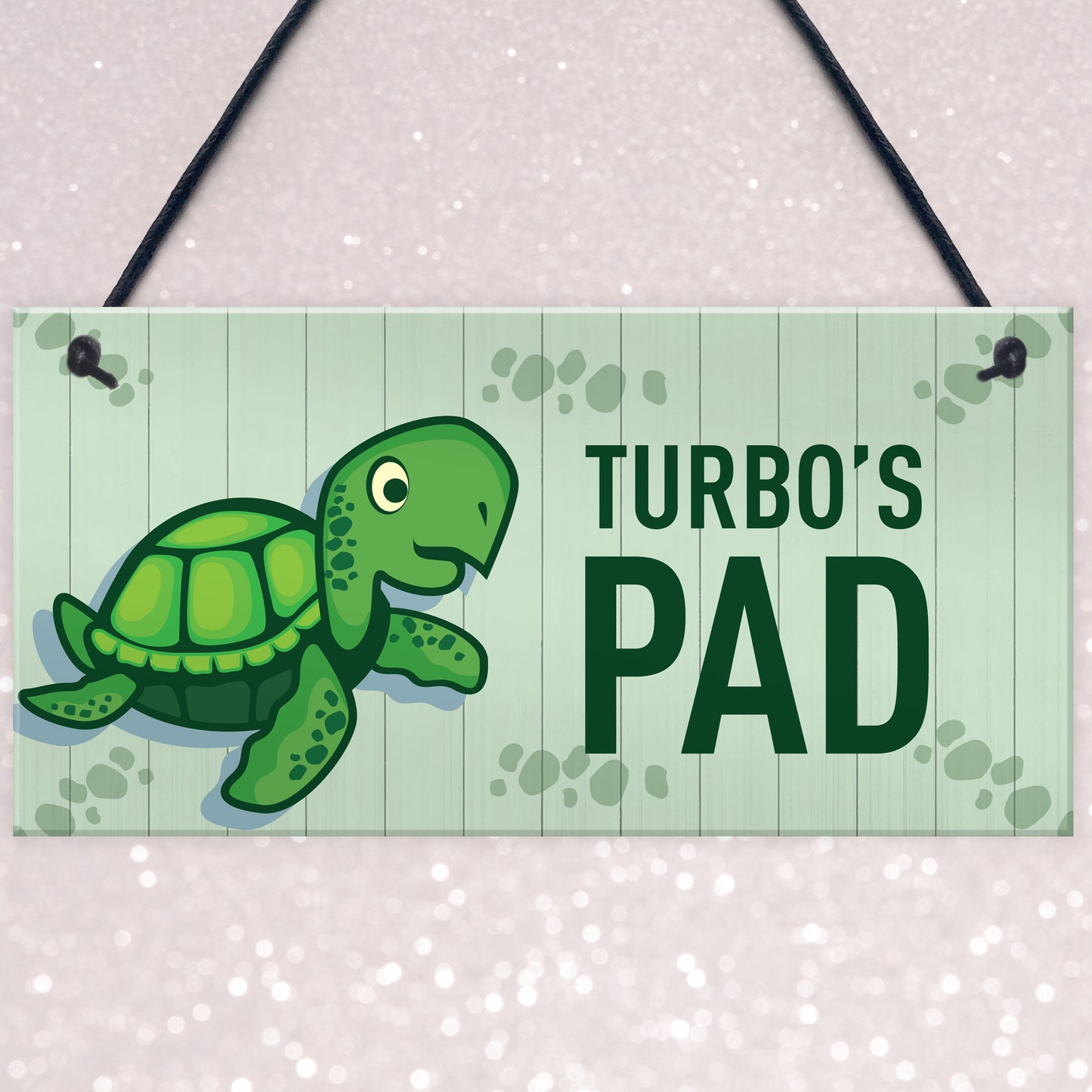 Turtoise Sign For Home PERSONALISED Pet Sign Turtle Sign