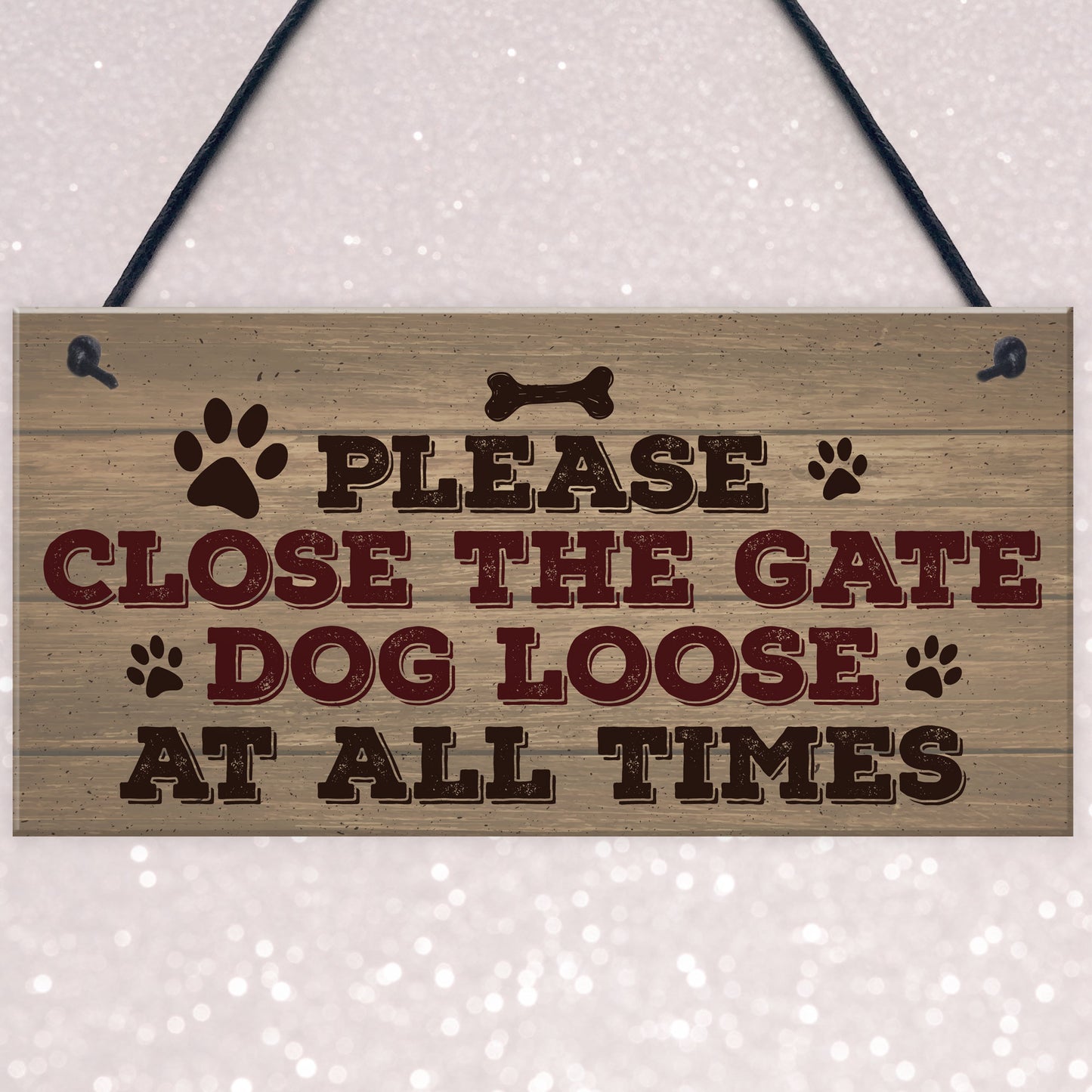 Please Close The Gate Hanging Plaque Security Garden Fence Sign