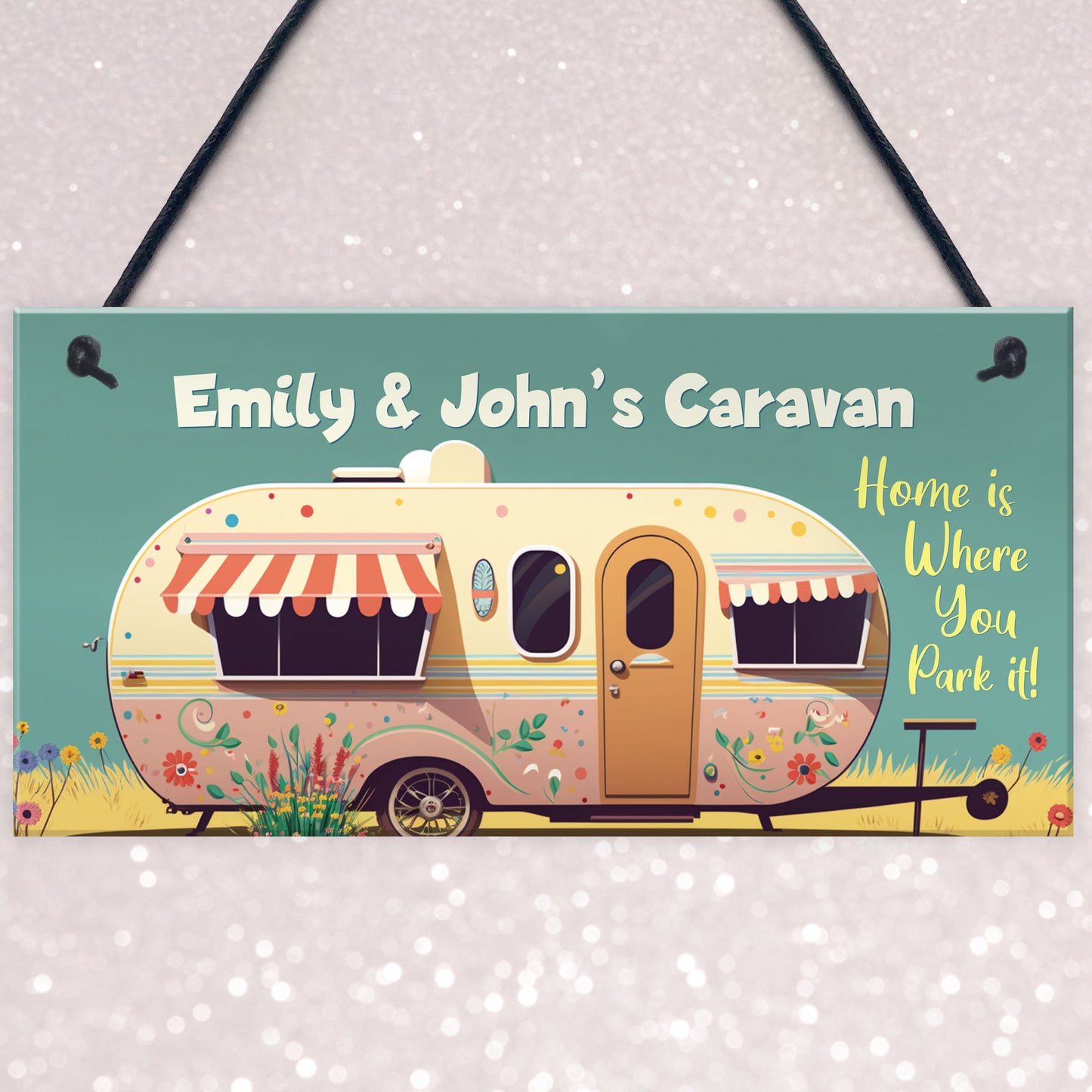 Personalised Caravan Sign Home Decor Accessories For Caravan