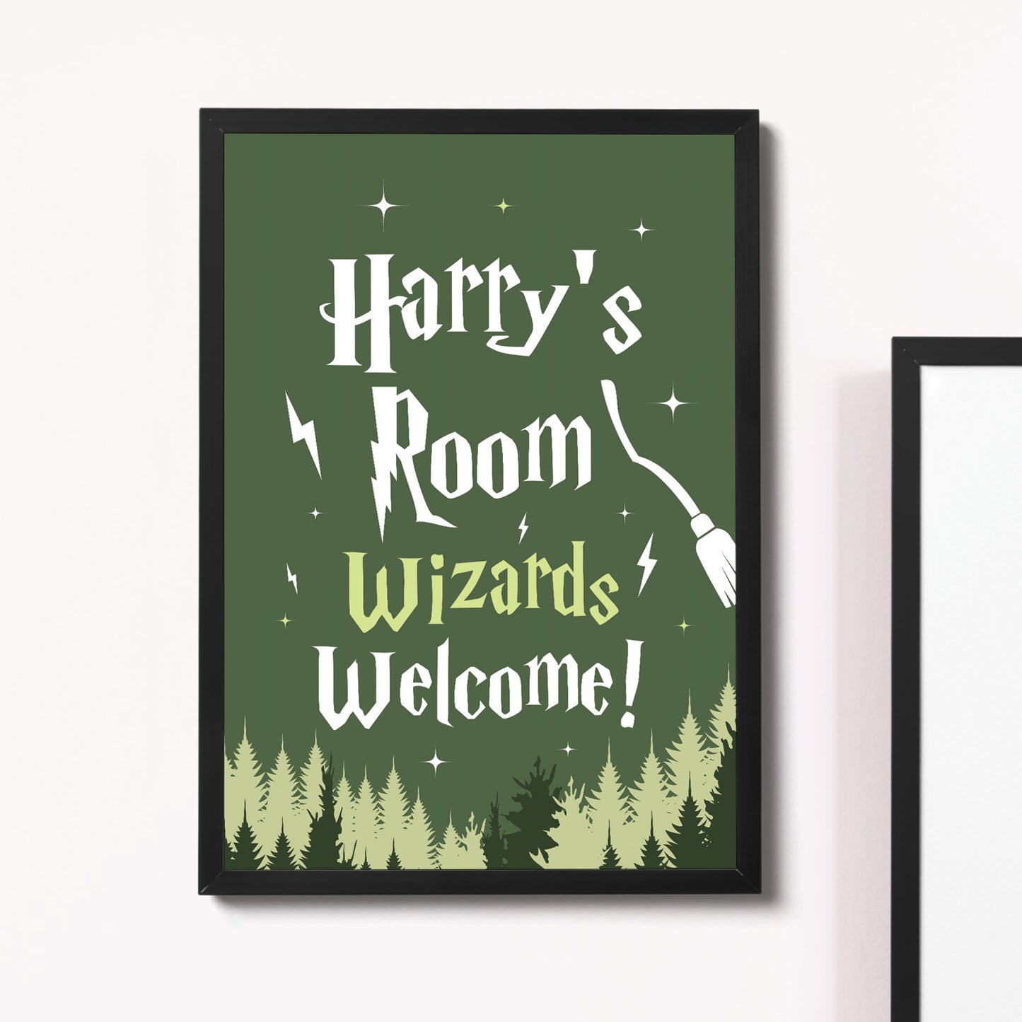 Personalised Boys Bedroom Sign Harry Boy Bedroom Wall Art Potter