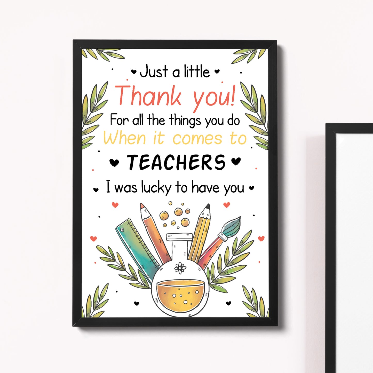 Class Gift For Teacher Framed Print Thankyou Gift For Teacher