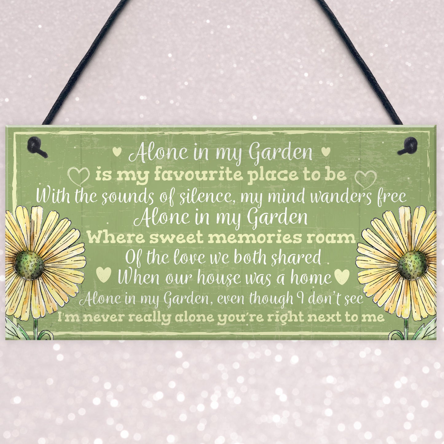 Novelty Hanging Garden Memorial Plaque Present Home Fence Sign