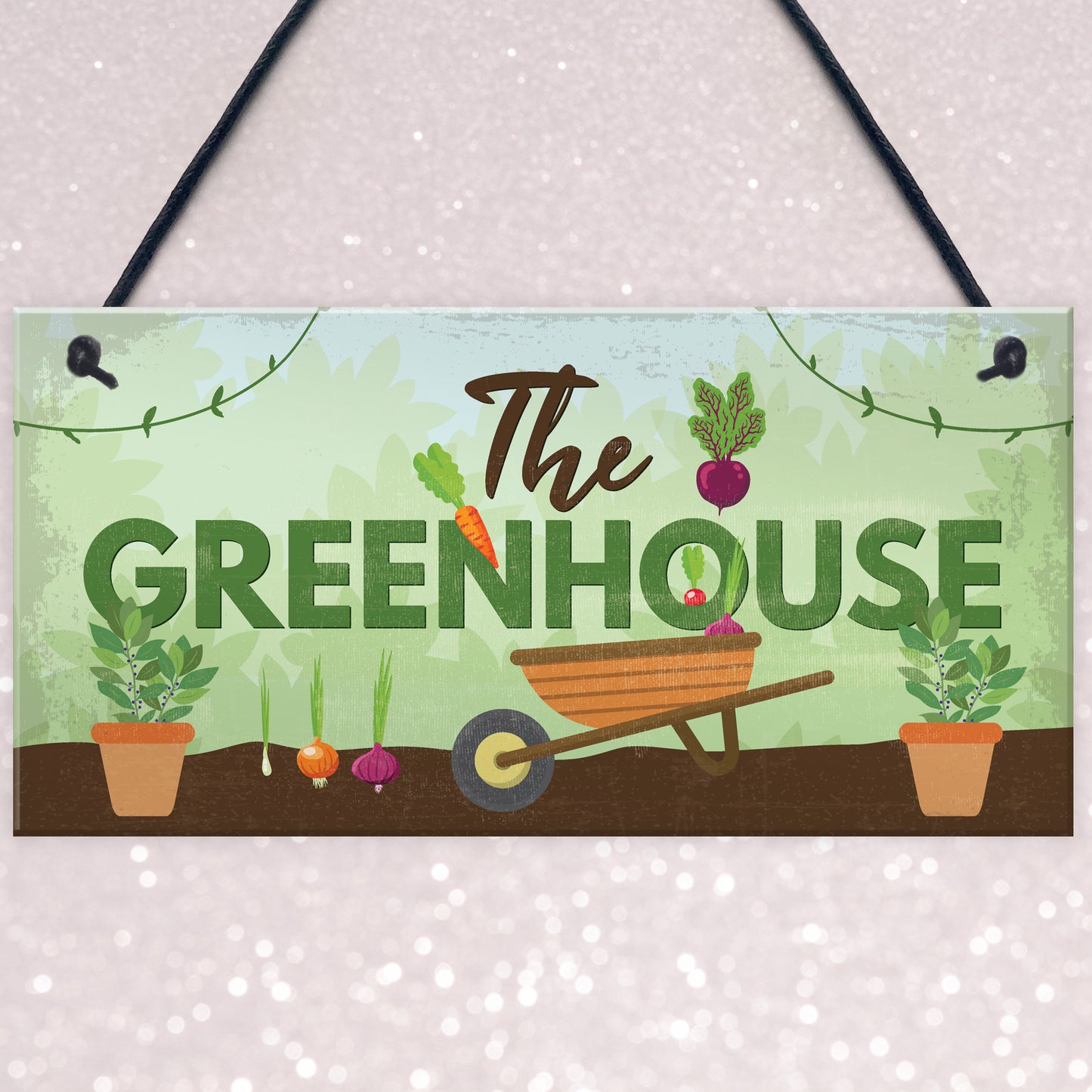 The Greenhouse Plaque Garden Shed House Sign Dad Grandad Mum