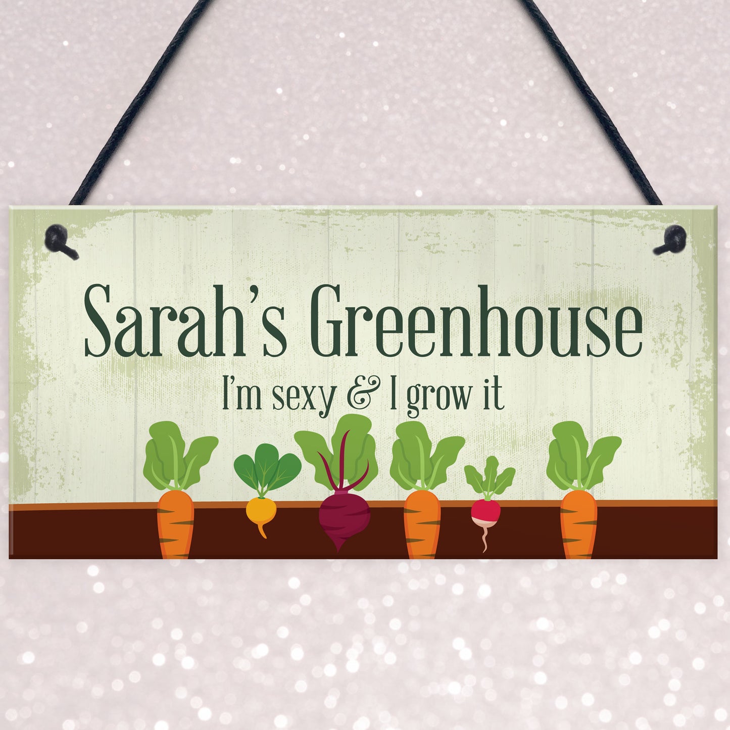 Personalised Greenhouse Sign Shed Plaque Outdoor Sign Funny