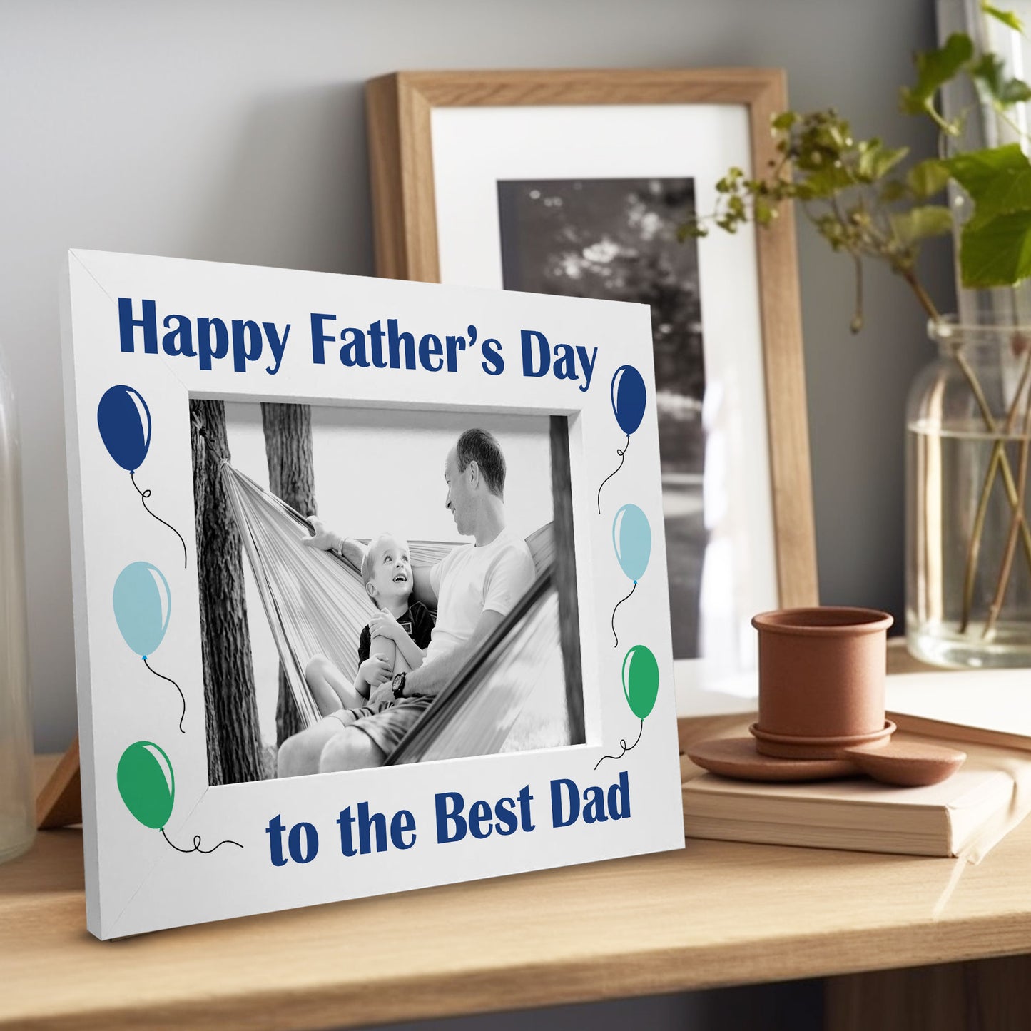 Fathers Day Gift Best Dad Gift for Dad Daddy Wood Photo Frame