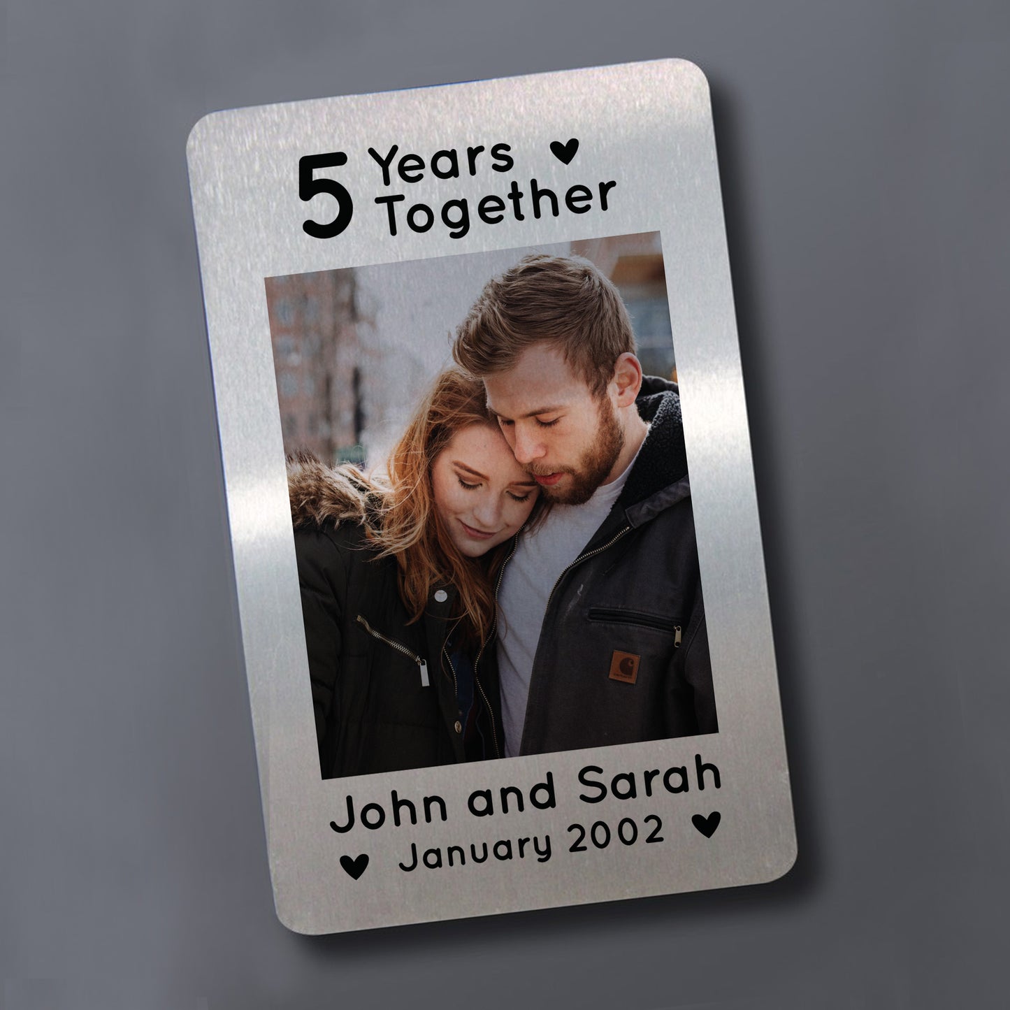 1st 2nd 3rd 4th 5th 10th Anniversary Gift Personalised Card