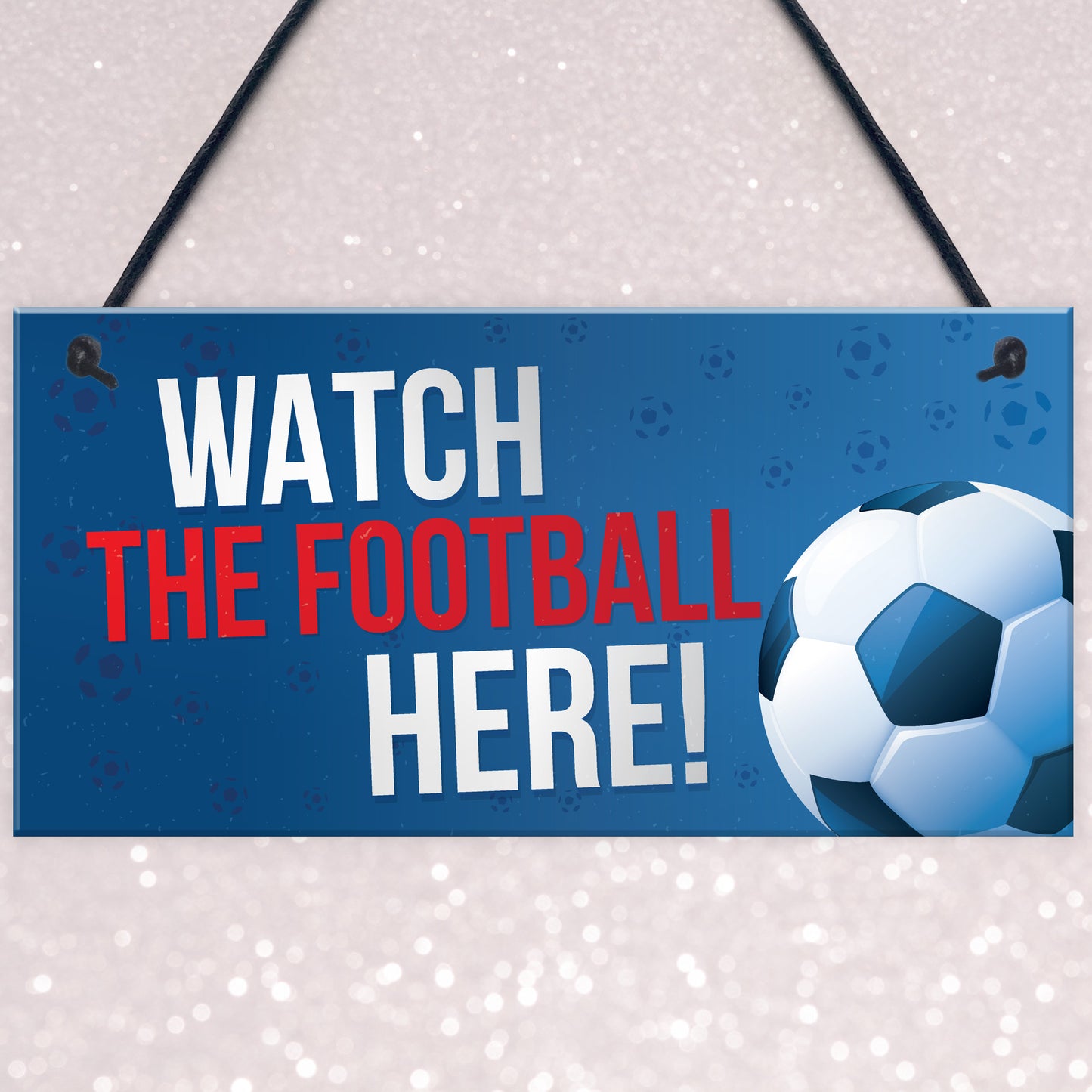 Watch Football Here Pub Bar Man Cave Sign Gift For Men Dad