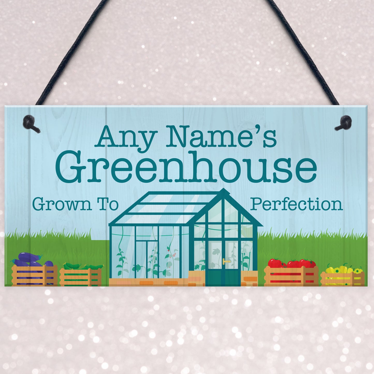 Greenhouse Sign For Garden Personalised Greenhouse Plaque