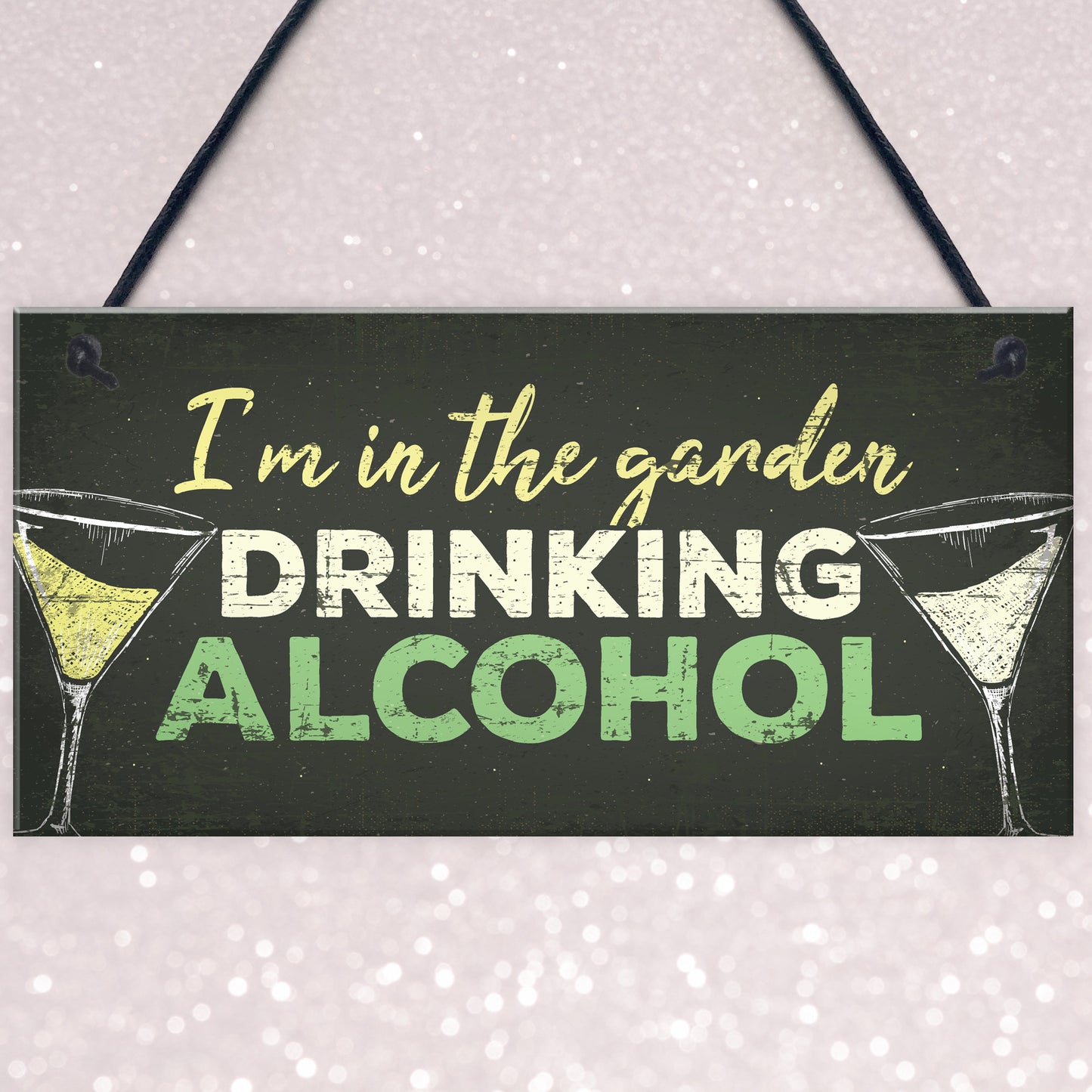 Drinking Funny Alcohol Garden Plaque Gin Vodka Sign Shed Gift