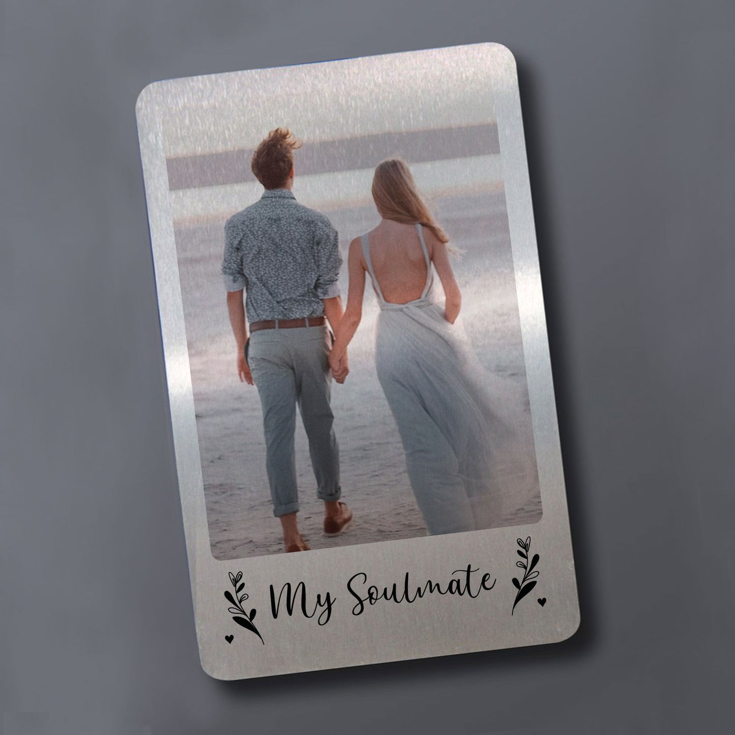 My Soulmate Gift Personalised Wallet Insert Husband Wife Him Her