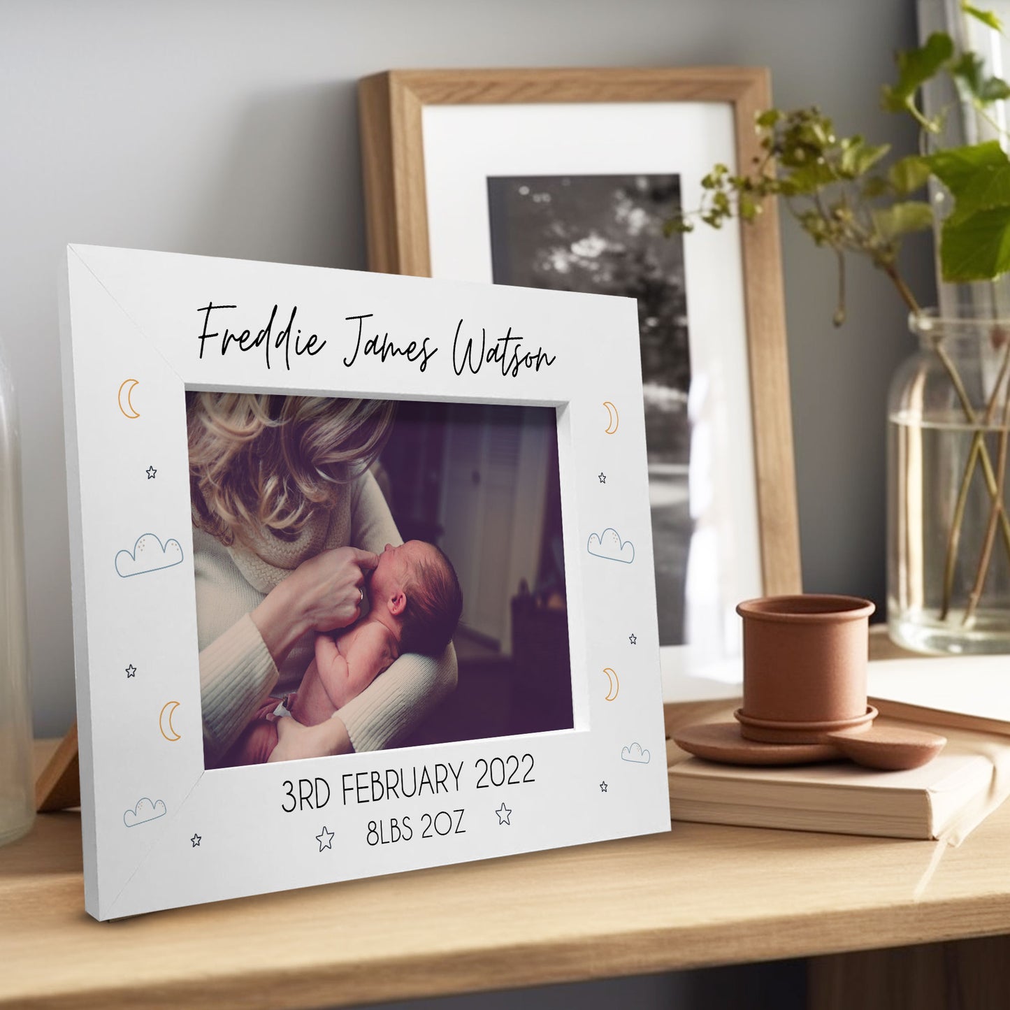 Personalised Baby Photo Frame New Baby Gifts Baby Girl Boy Gifts