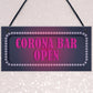 CORONA BAR OPEN Sign Neon Effect Home Bar Pub Man Cave Sign