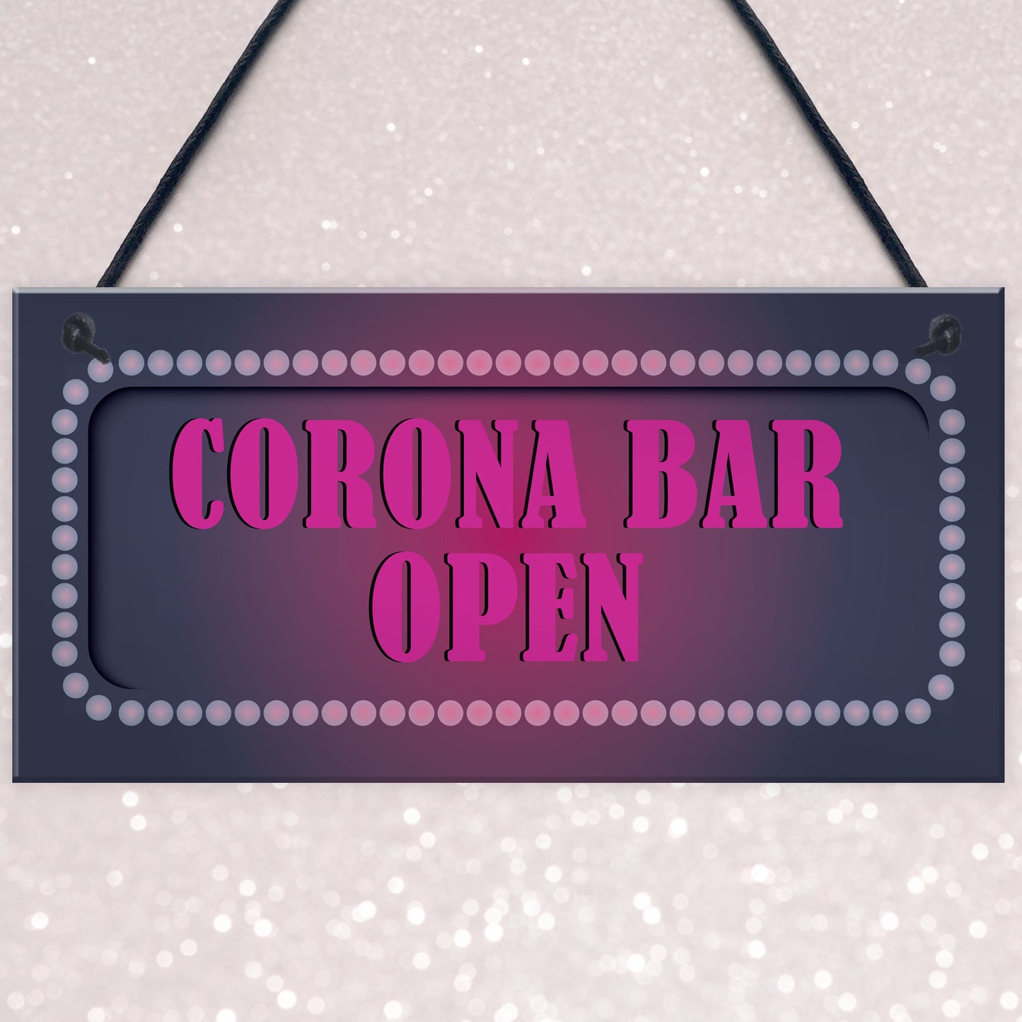 CORONA BAR OPEN Sign Neon Effect Home Bar Pub Man Cave Sign