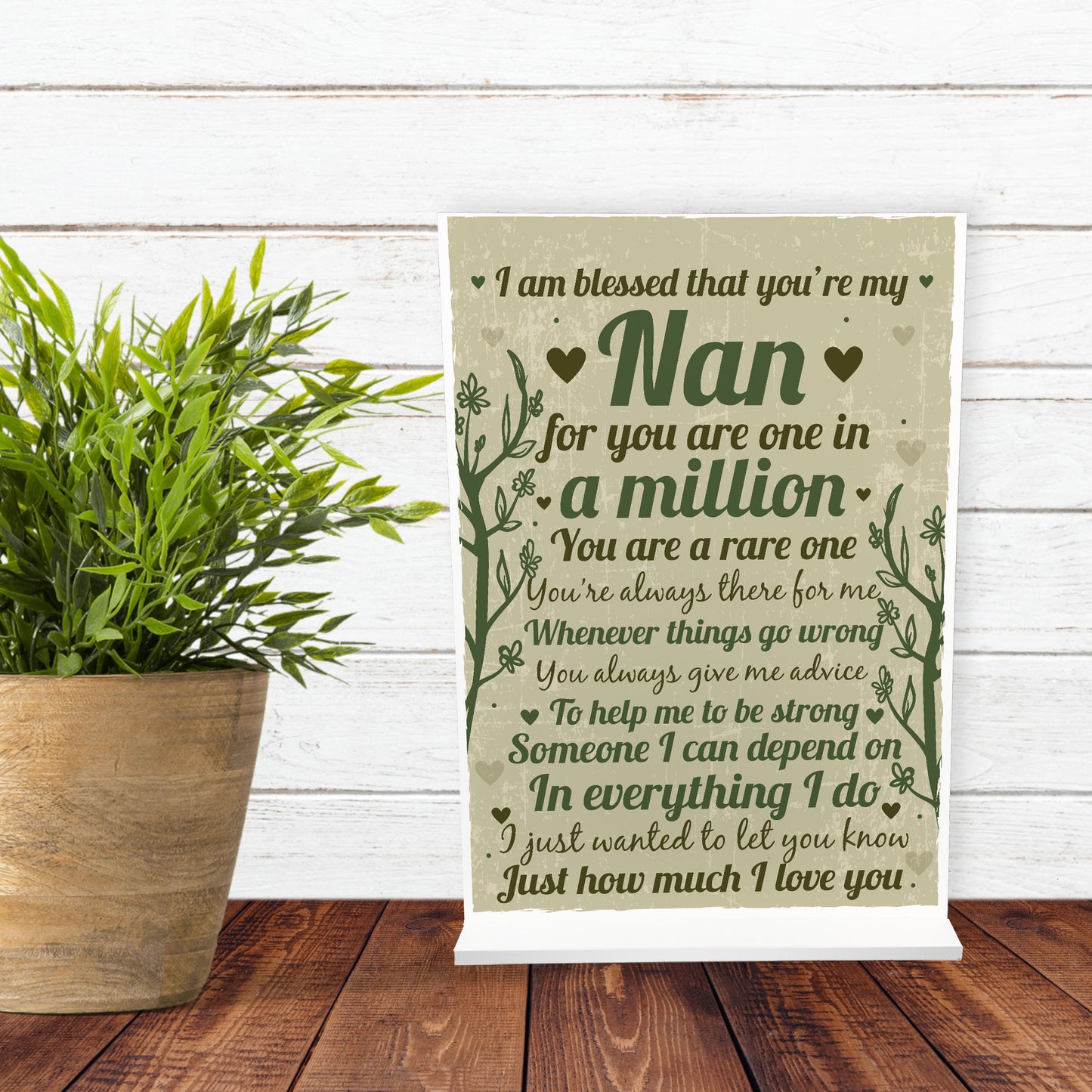 Thank You Gift For Nanny Standing Plaque Birthday Christmas Gift