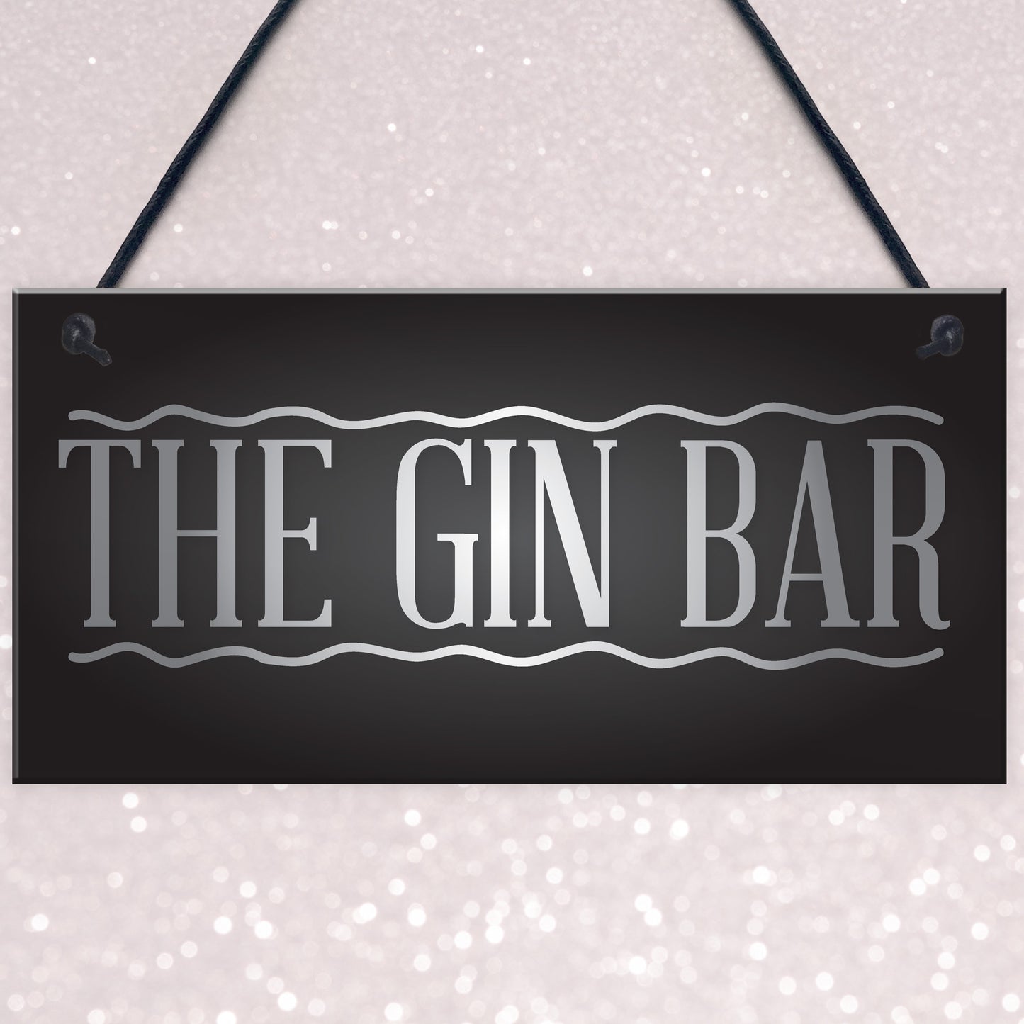 The Gin Bar Garden Party Alcohol Novelty Gift Pub Wall Plaque