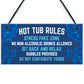 3 Pieces Hot Tub Signs and Plaques Garden Pool Shed Hanging