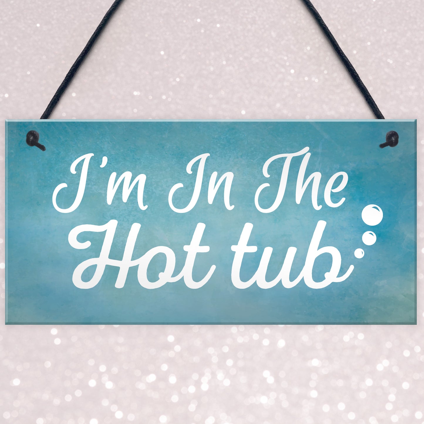 I'm In The Hot Tub Garden Shed Jaccuzi Pool Wooden Heart Novelty
