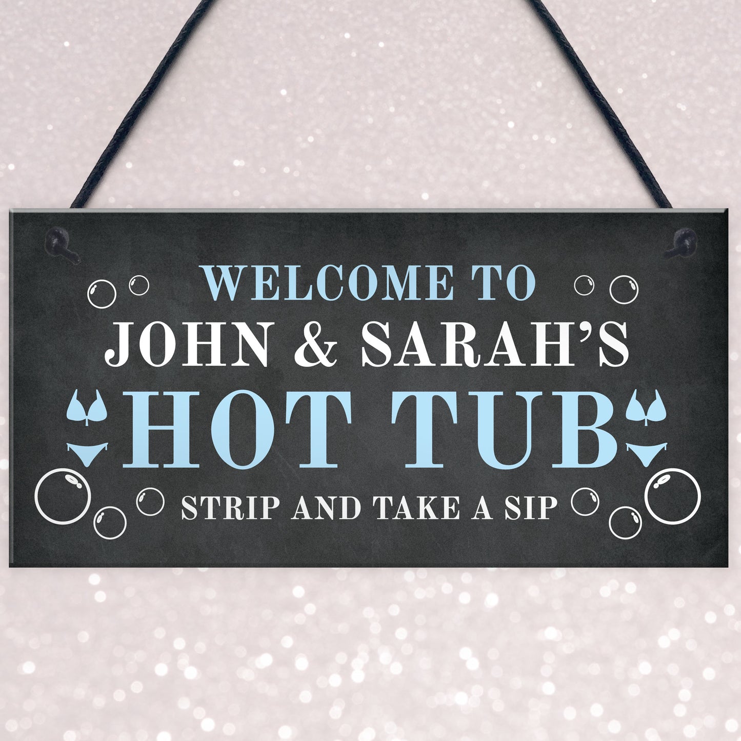 Hot Tub Sign Personalised Home Decor Hot Tub Accessories