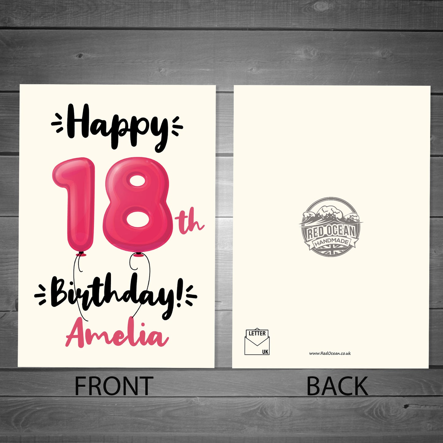 Happy 18th Birthday Card Personalised Card For Sister Daughter