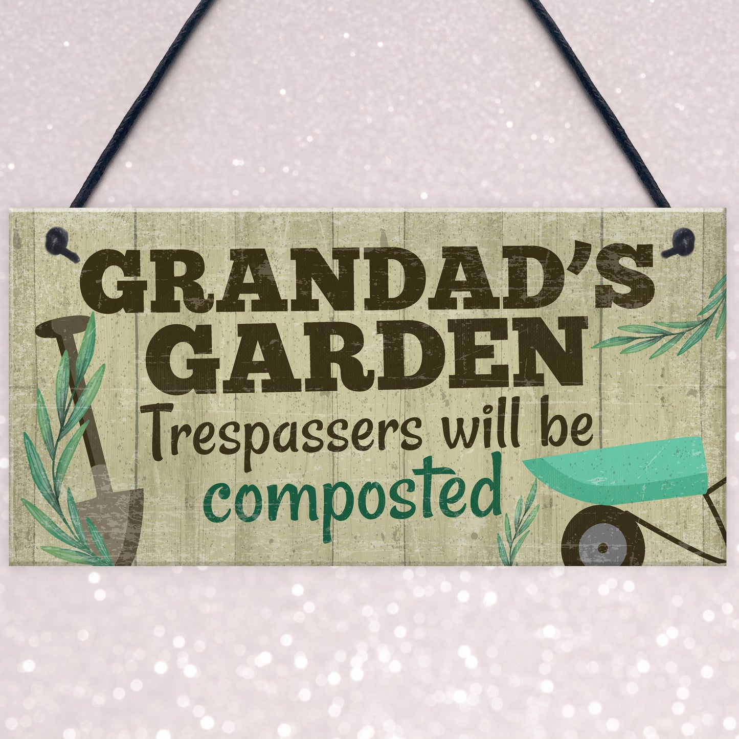 Grandad's Garden Plaque Garden Shed Summer House Sign Gifts