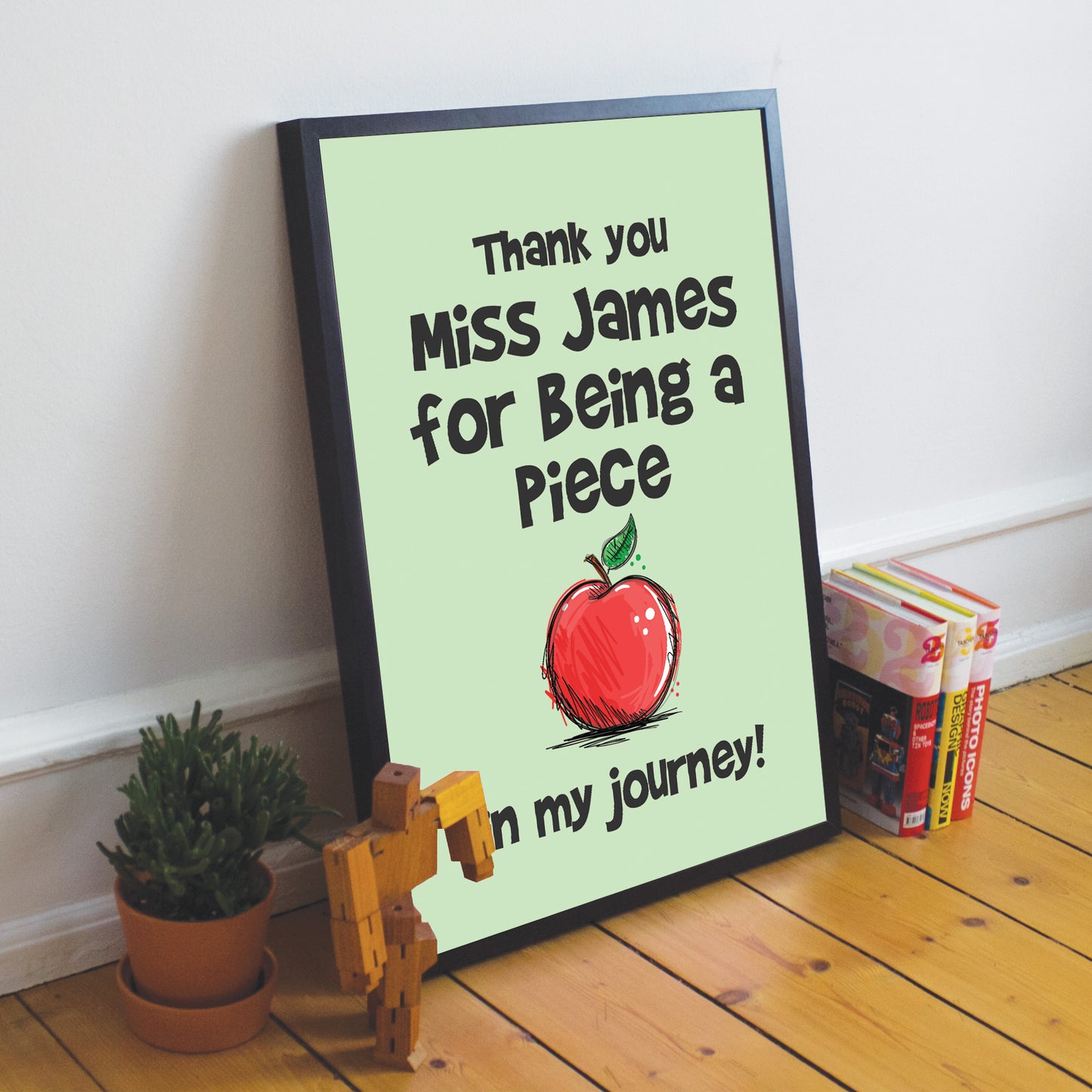 Framed Teacher Print Thank You Gift For Teacher Assistant