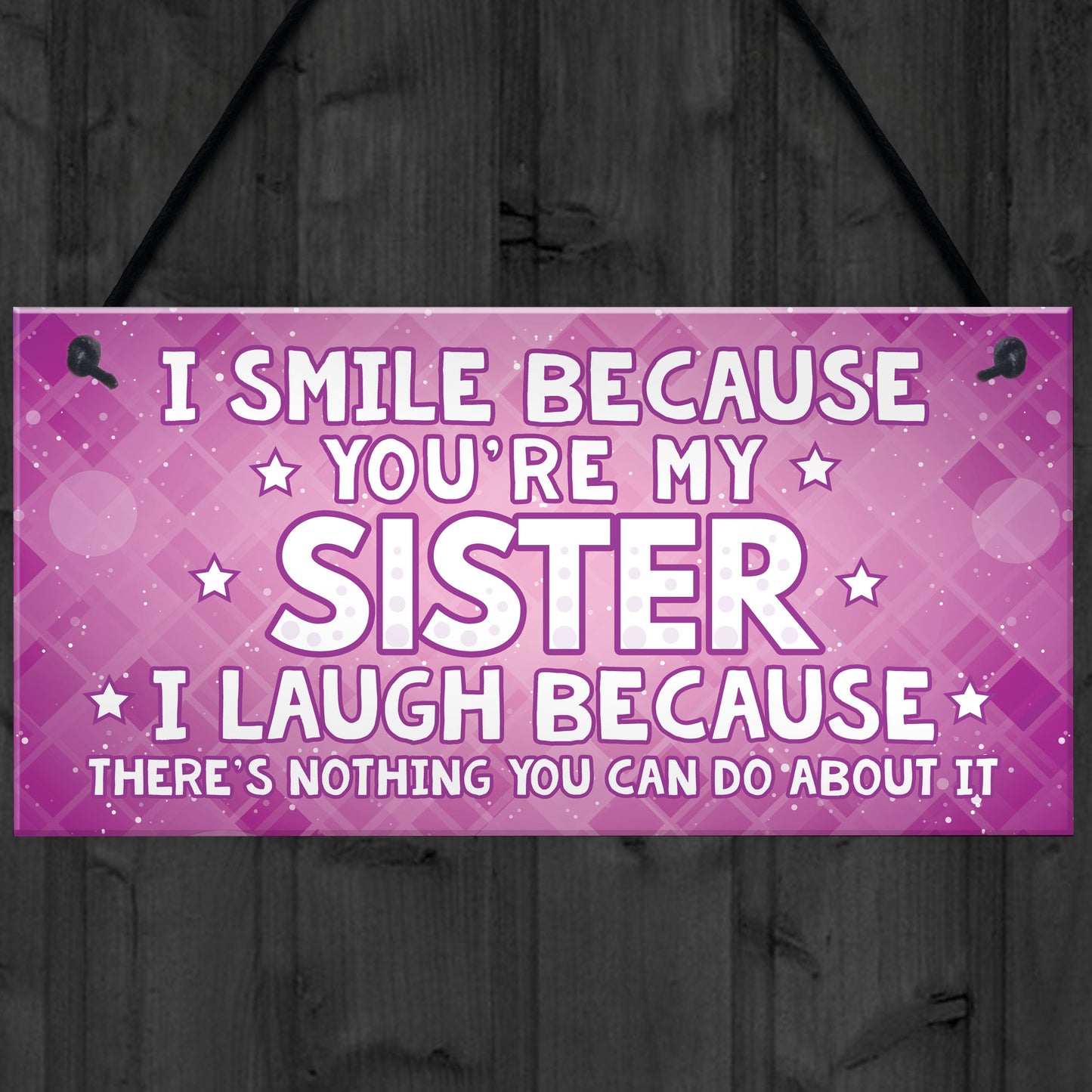 Funny Sister Plaque Gift For Sister Sign Funny Gift For Her