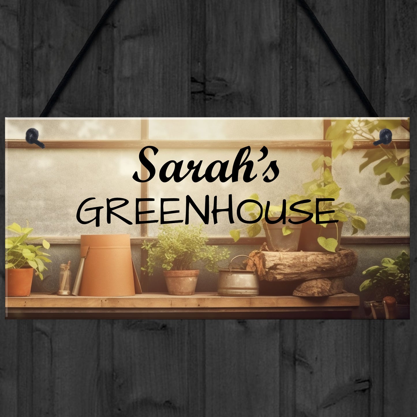 Greenhouse Sign Personalised Novelty Garden Shed Summerhouse