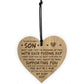 16th 18th 21st Birthday Gift For Son From Mum Dad Engraved Heart