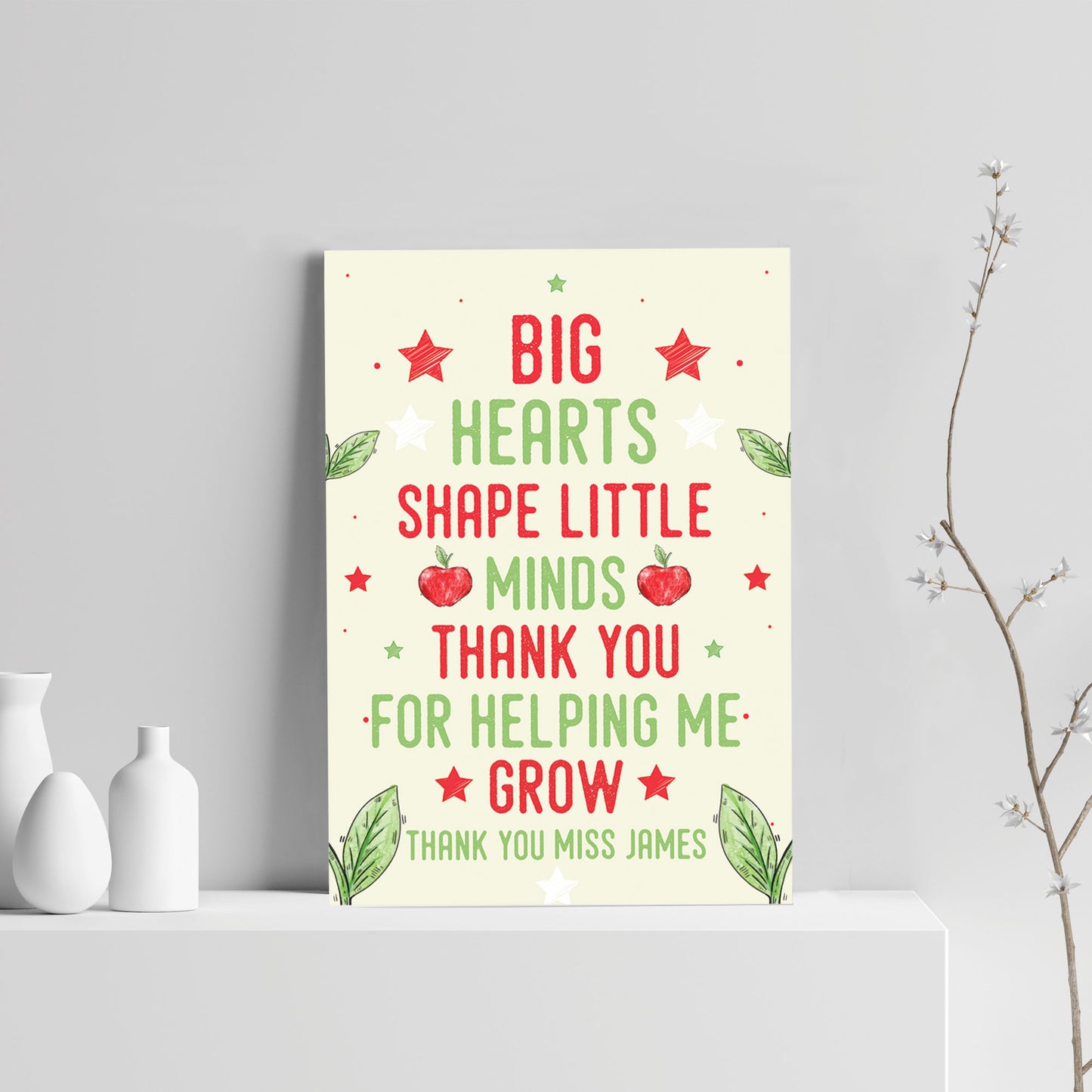 Thank You Gift For Your Teacher Teaching Assistant Print Leavin