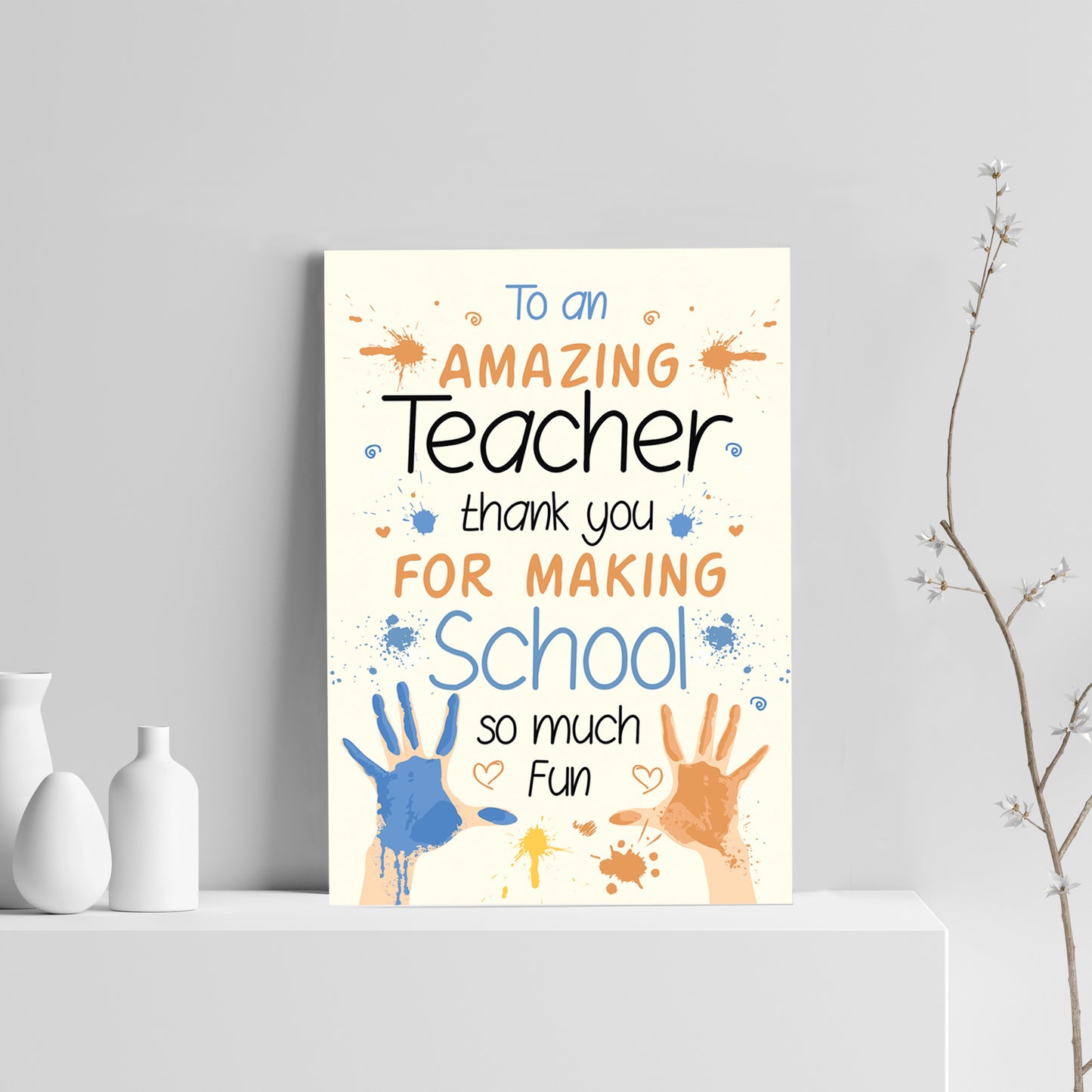 Amazing Teacher Print Thank You Gift For Nursery Teacher