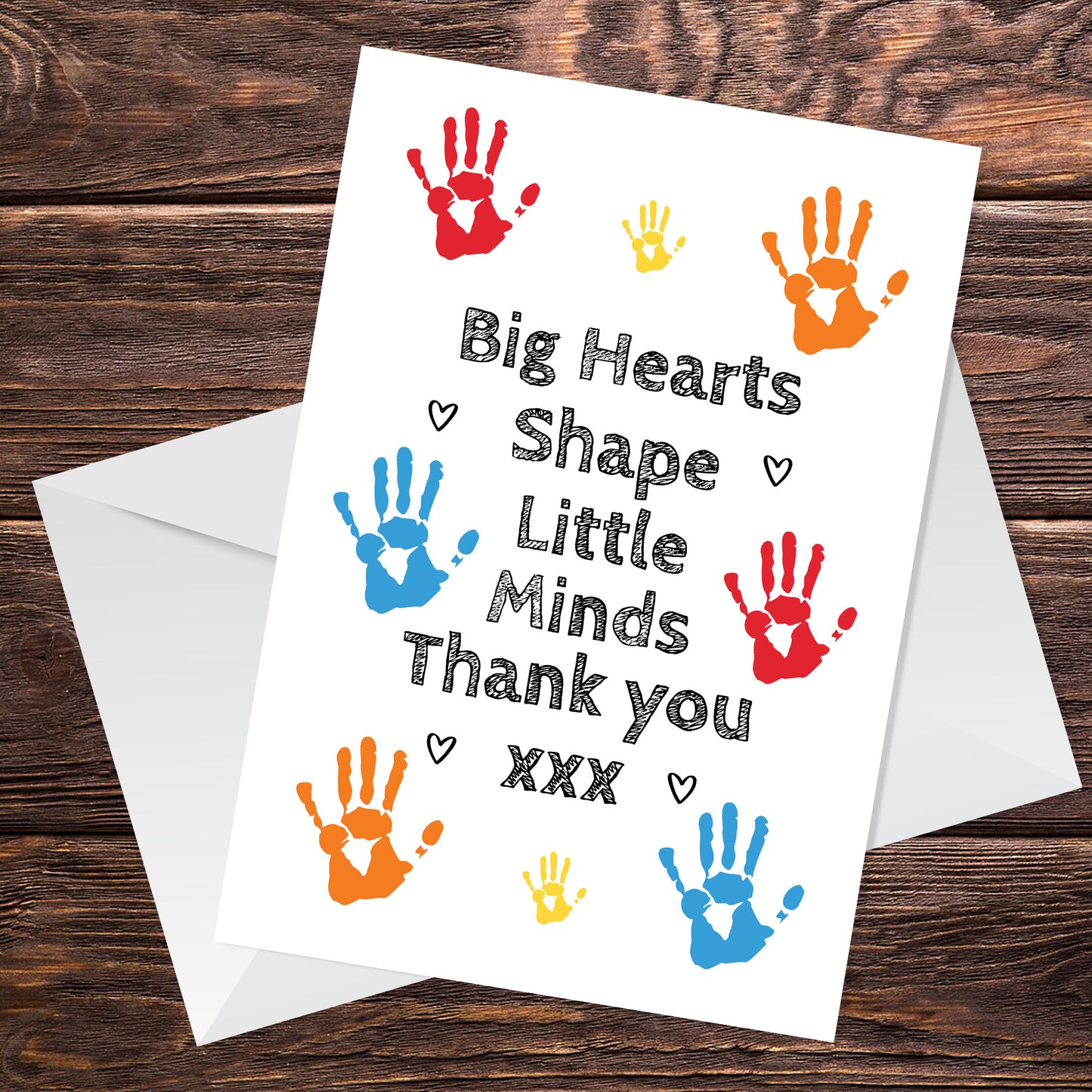 Thank You Gift Card For Teacher Leaving School Nursery Card